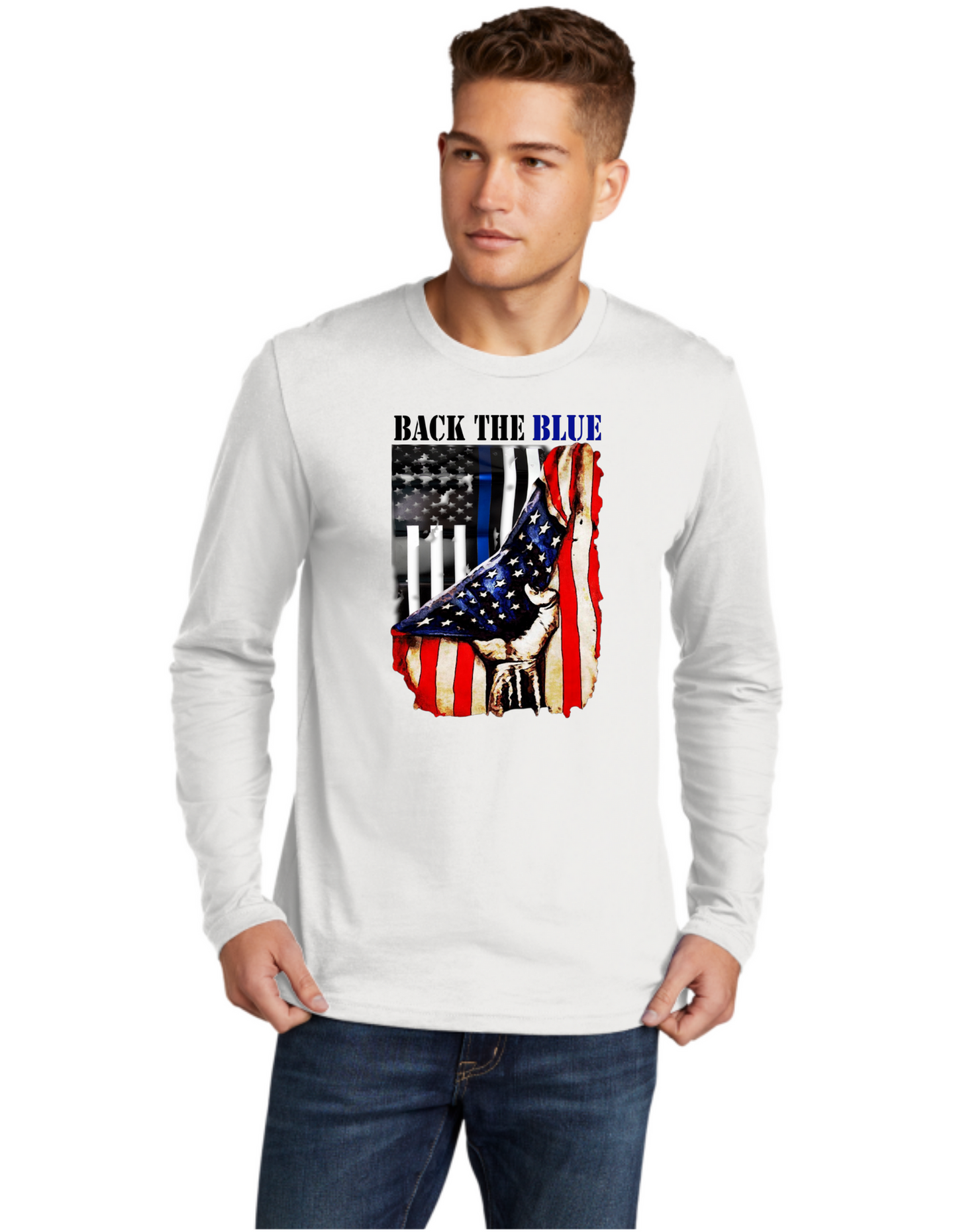 Back The Blue USA Flag
