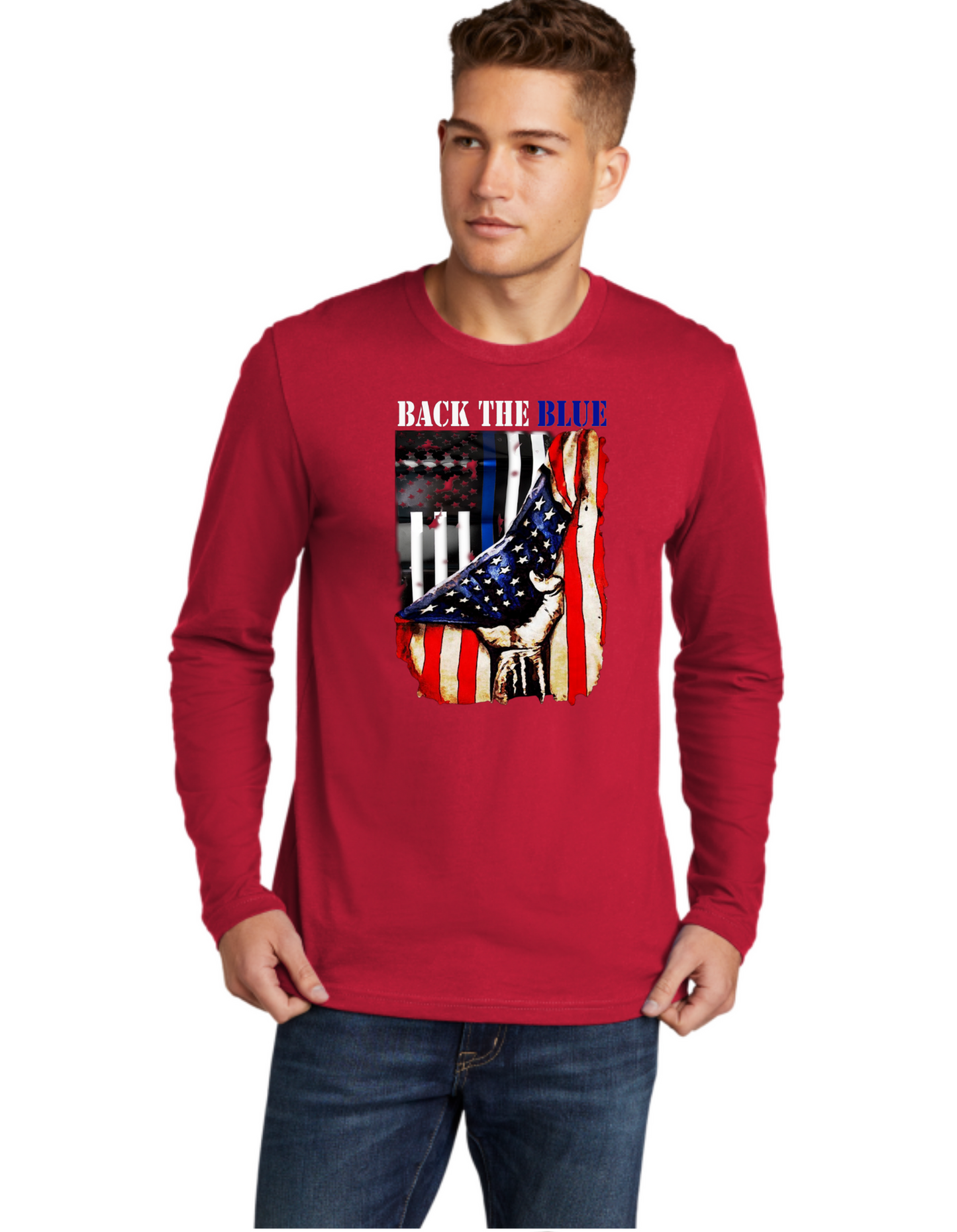 Back The Blue USA Flag