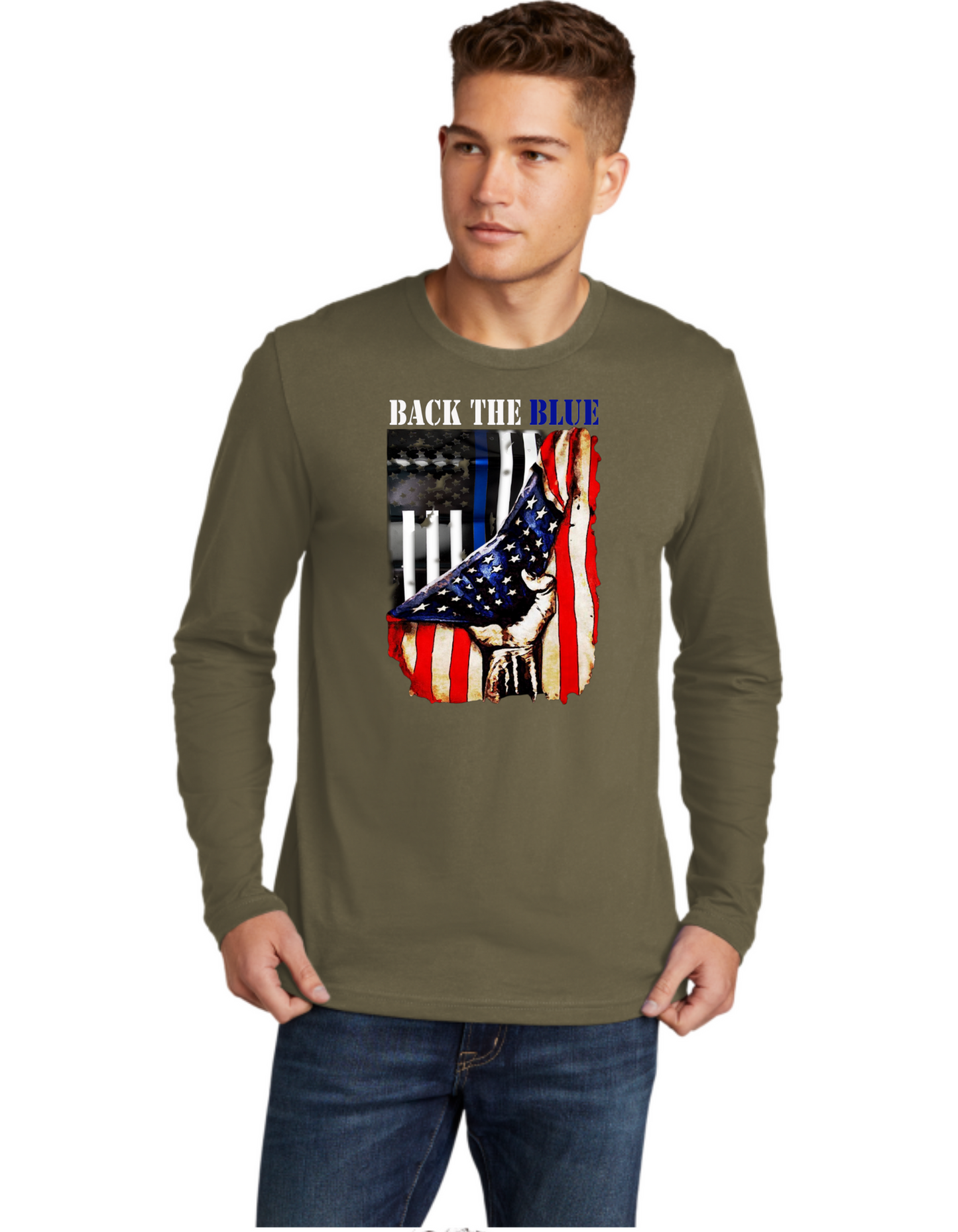 Back The Blue USA Flag