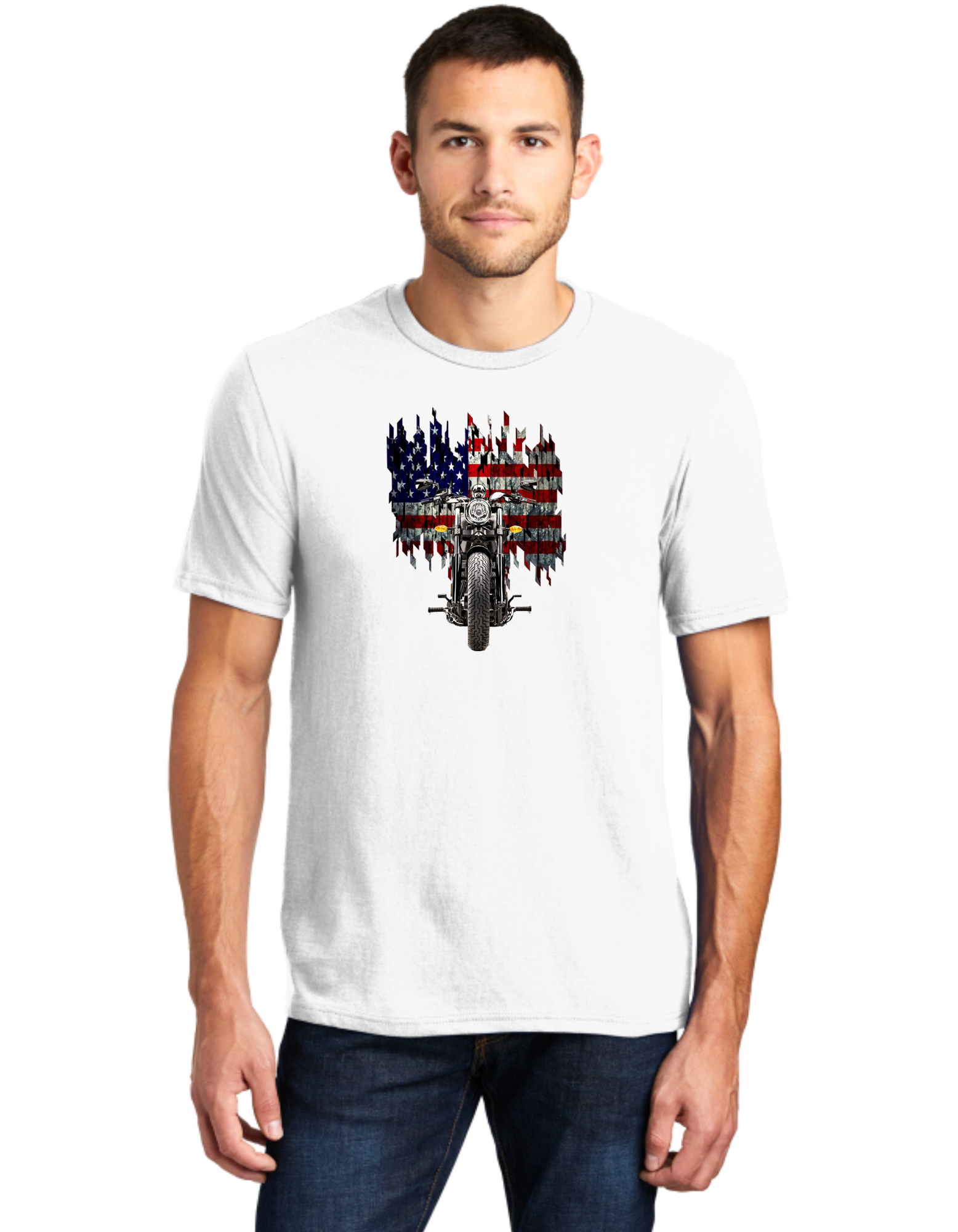 Motorcycle American Flag