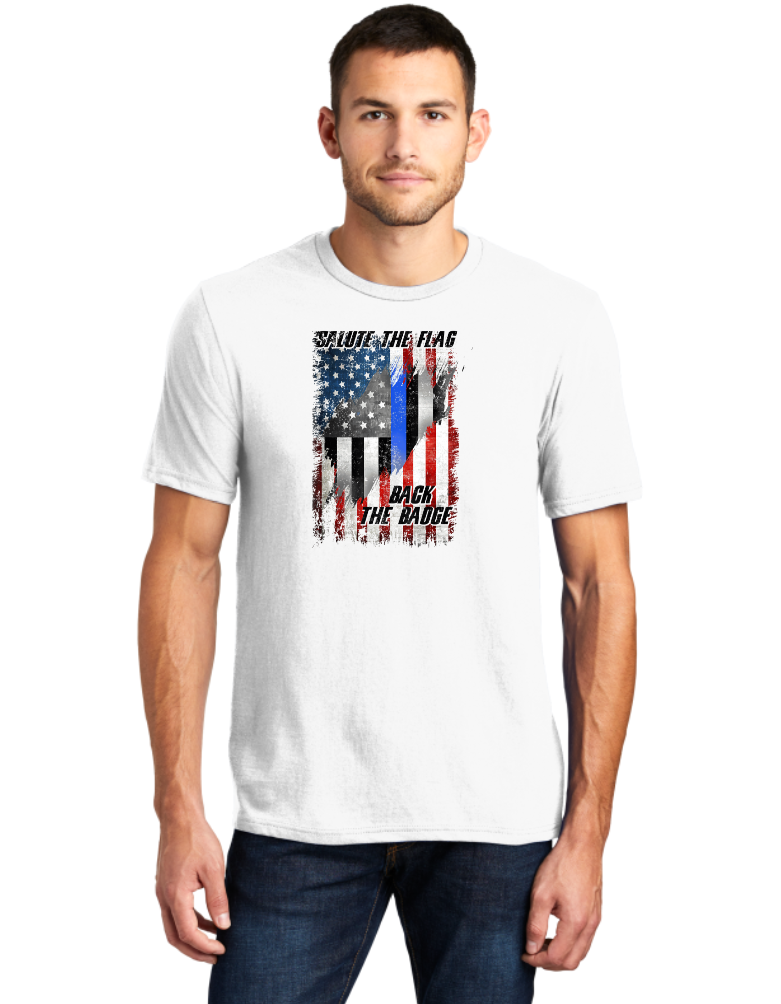 Salute The Flag Back The Badge