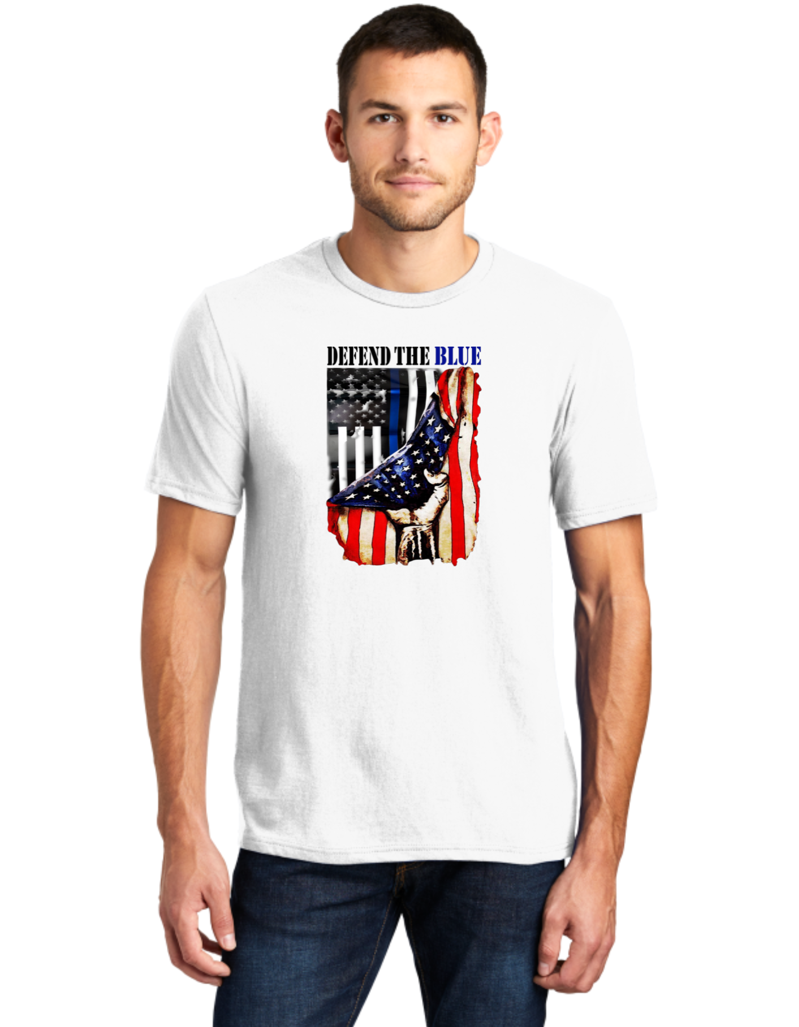 Defend The Blue USA Flag