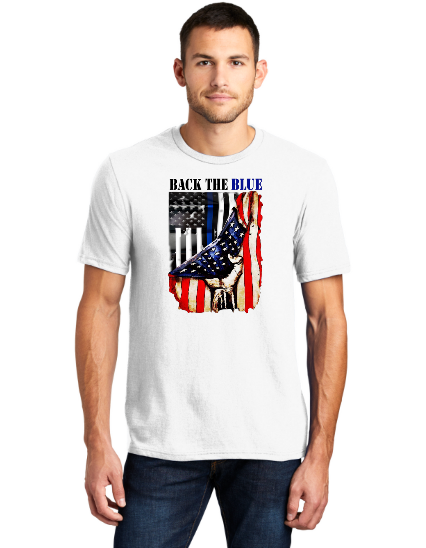 Back The Blue USA Flag