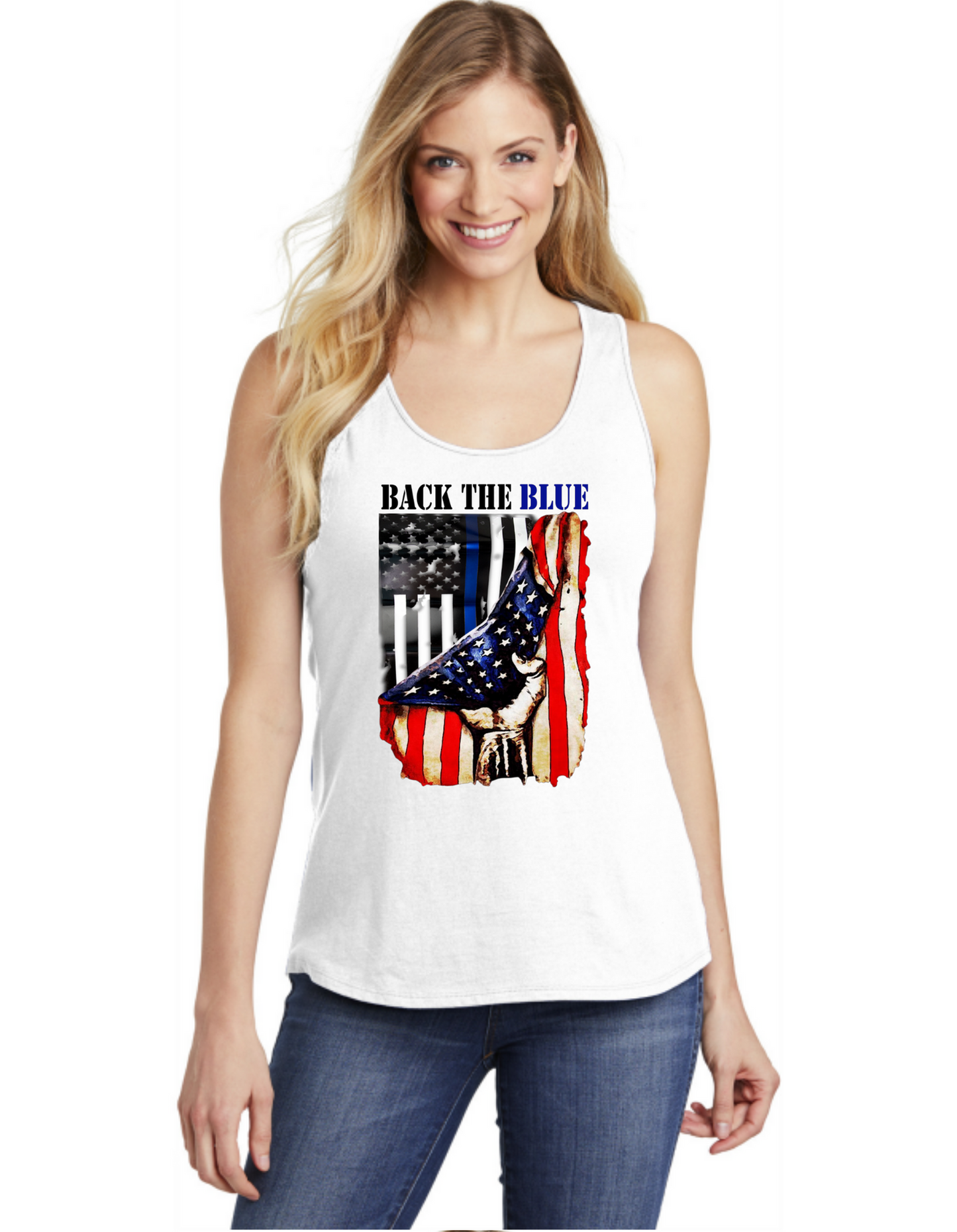 Back The Blue USA Flag