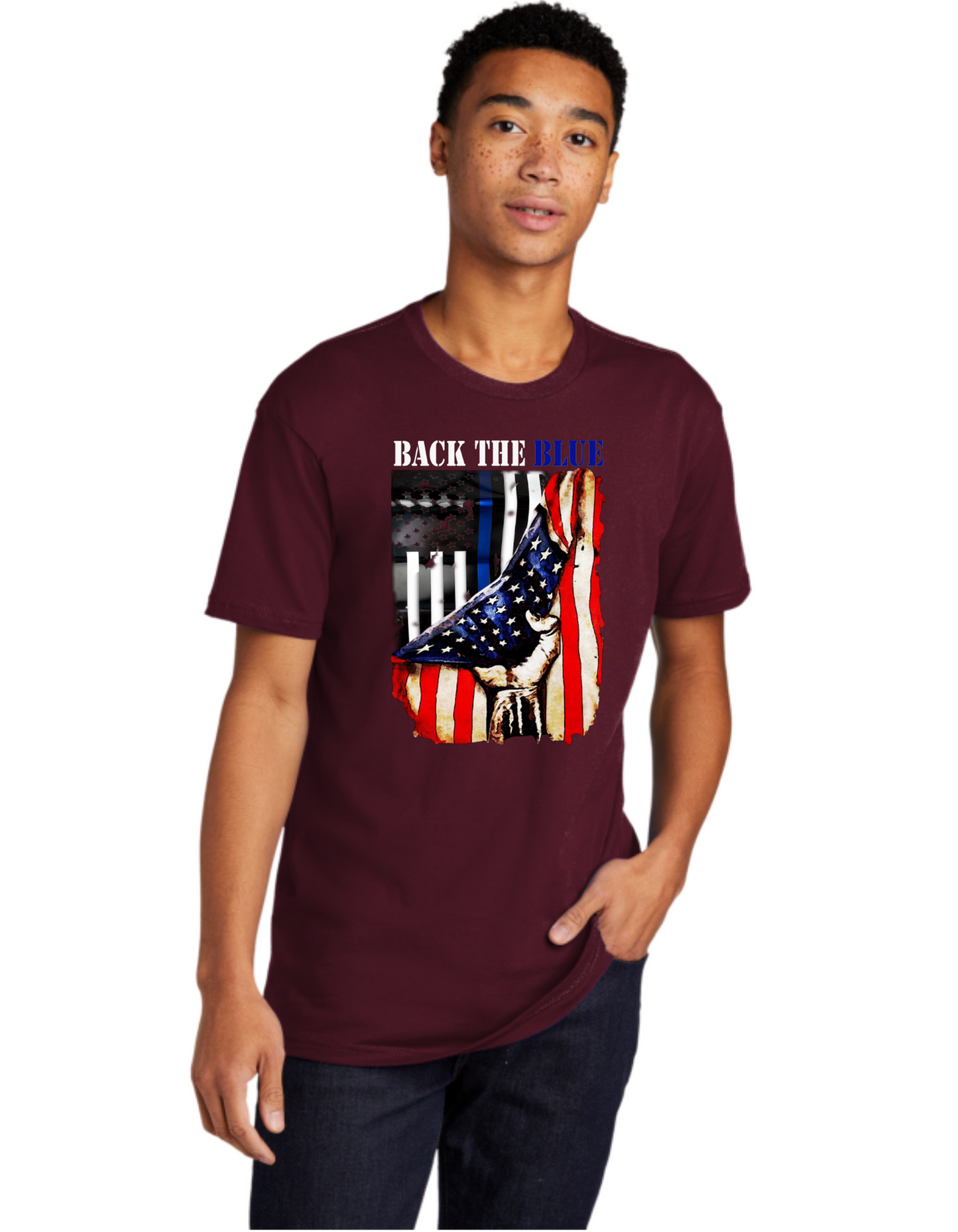 Back The Blue USA Flag