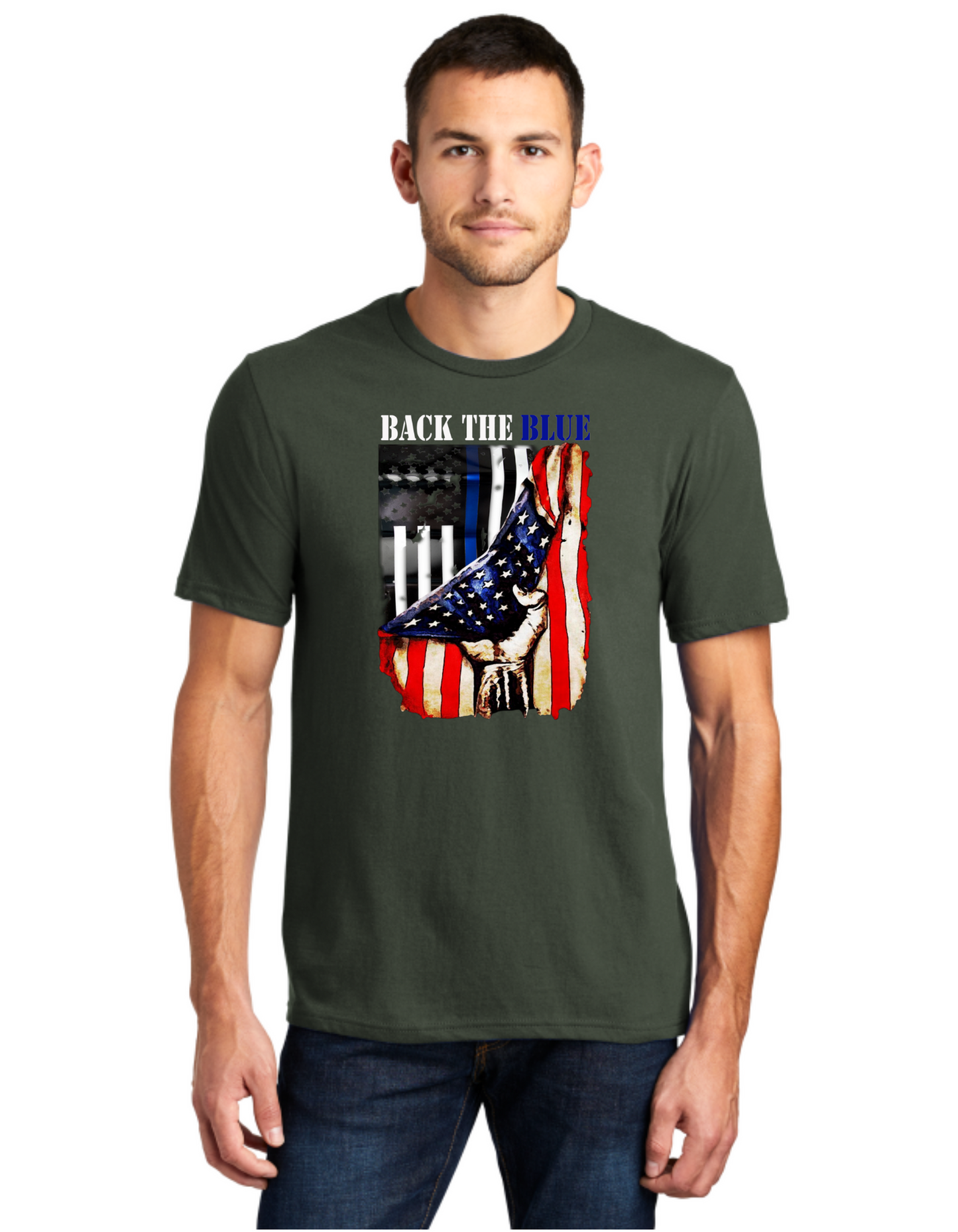 Back The Blue USA Flag