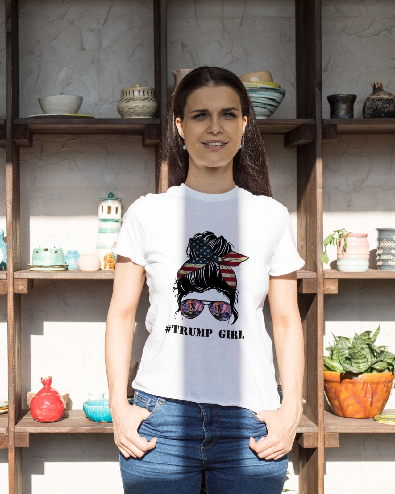 Trump Girl Messy Bun