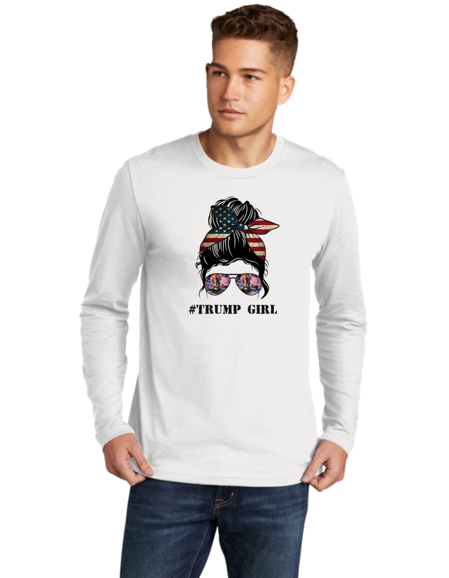 Trump Girl Messy Bun