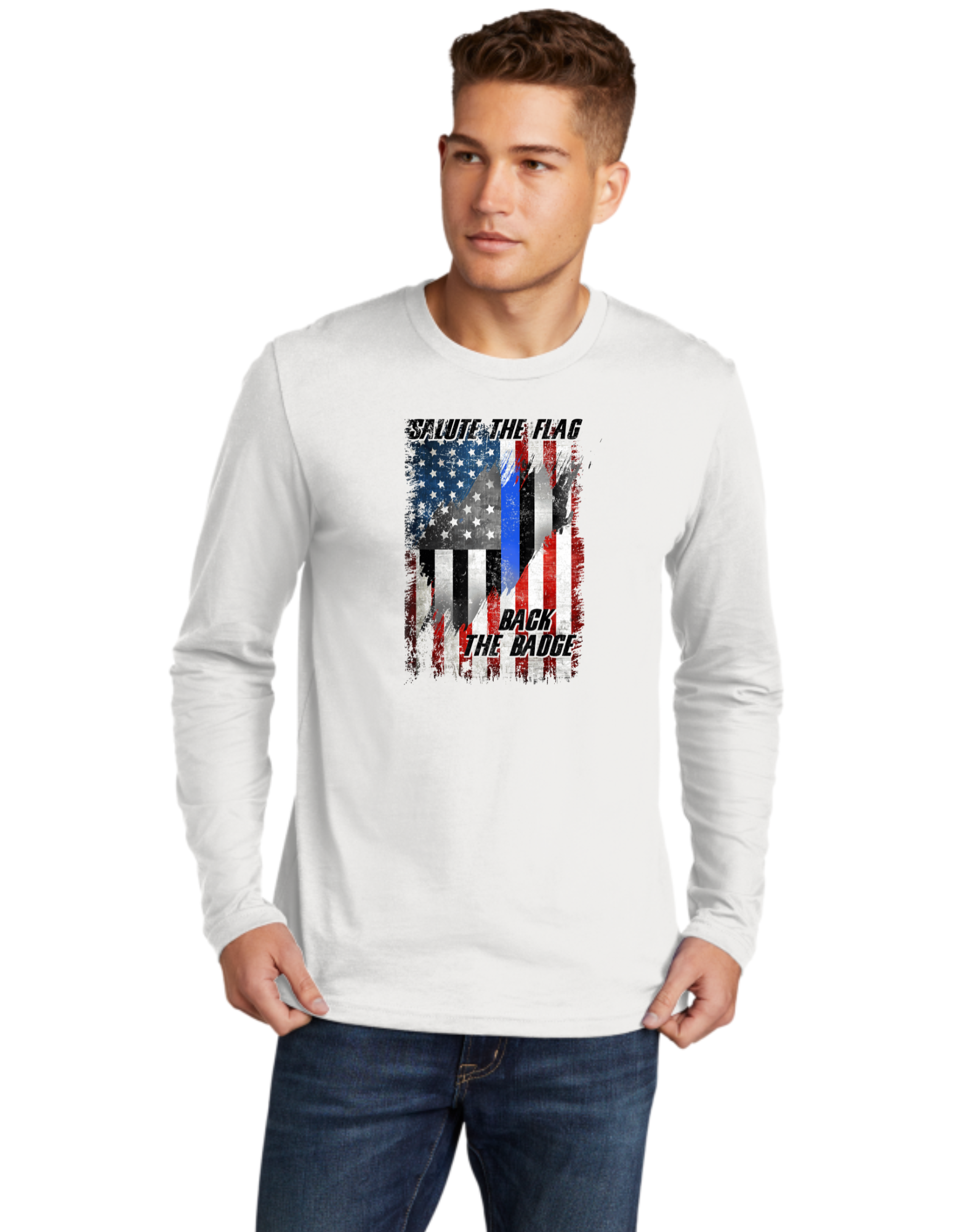 Salute The Flag Back The Badge