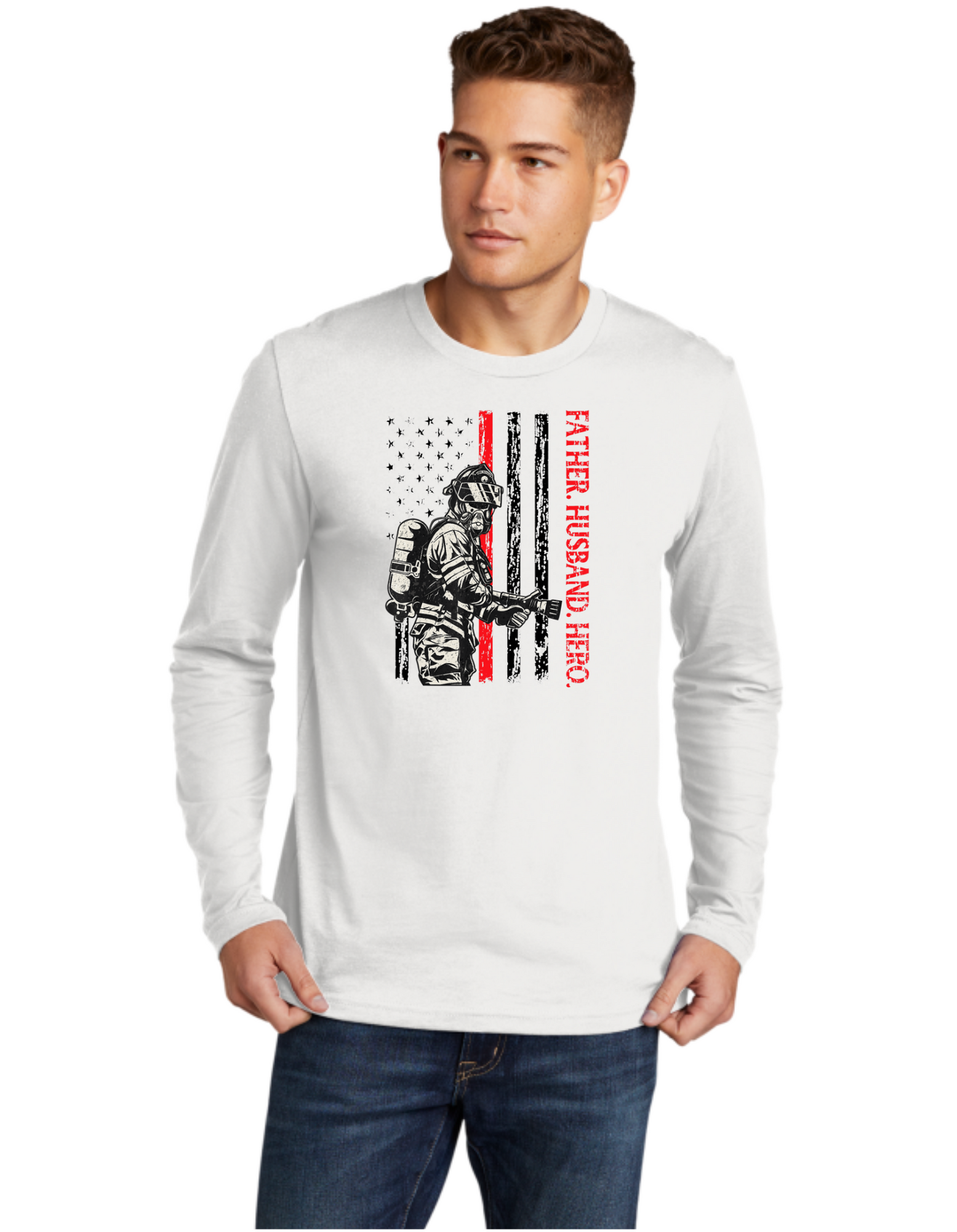 Firefighter Father Husband Hero