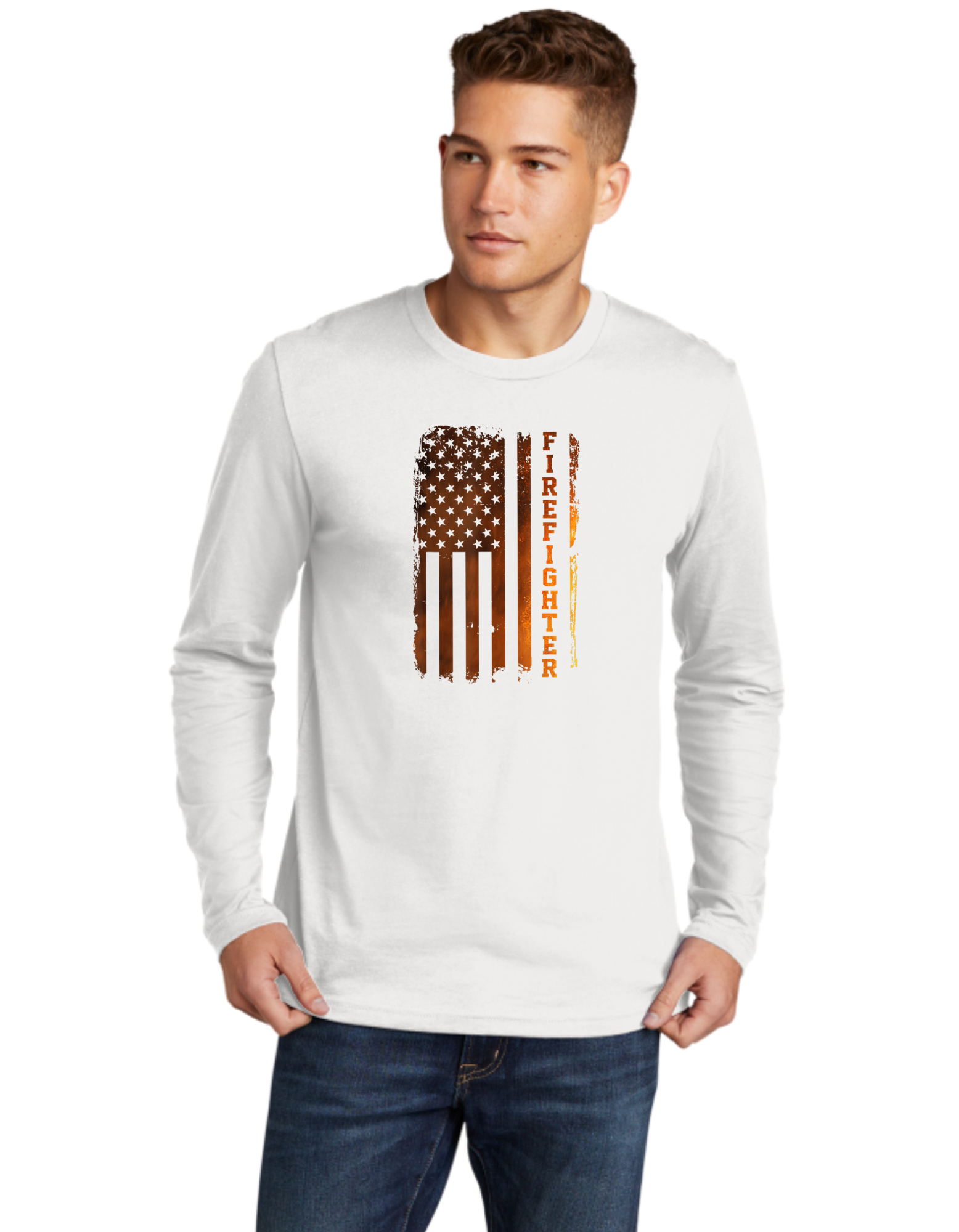 Firefighter Flame Flag