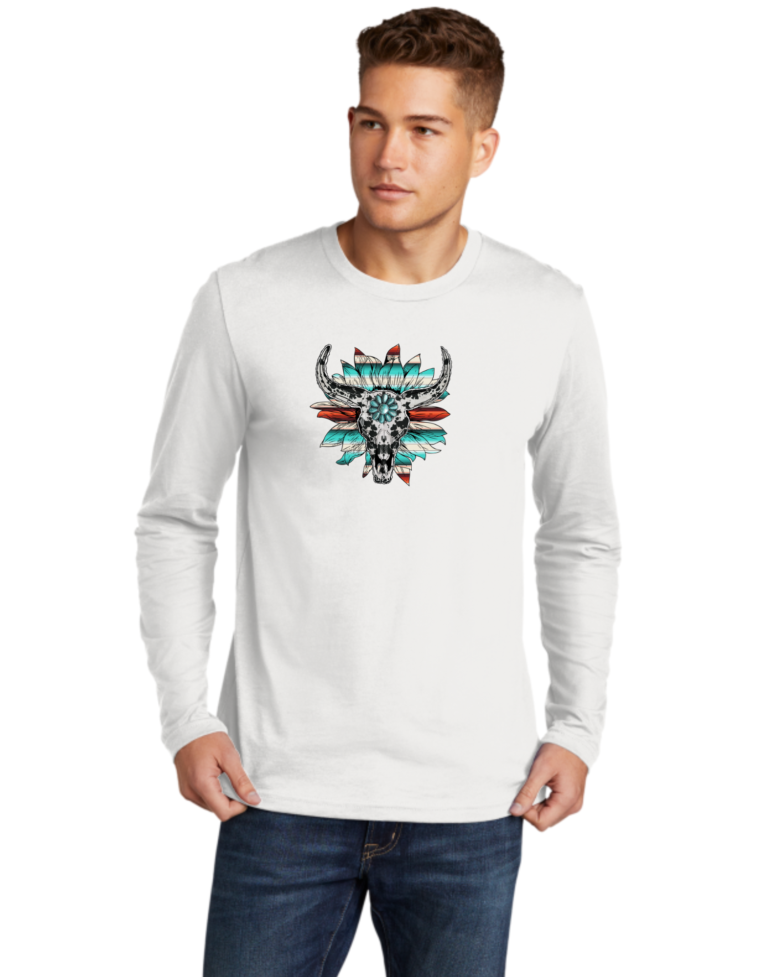 Sunflower Boho Skull