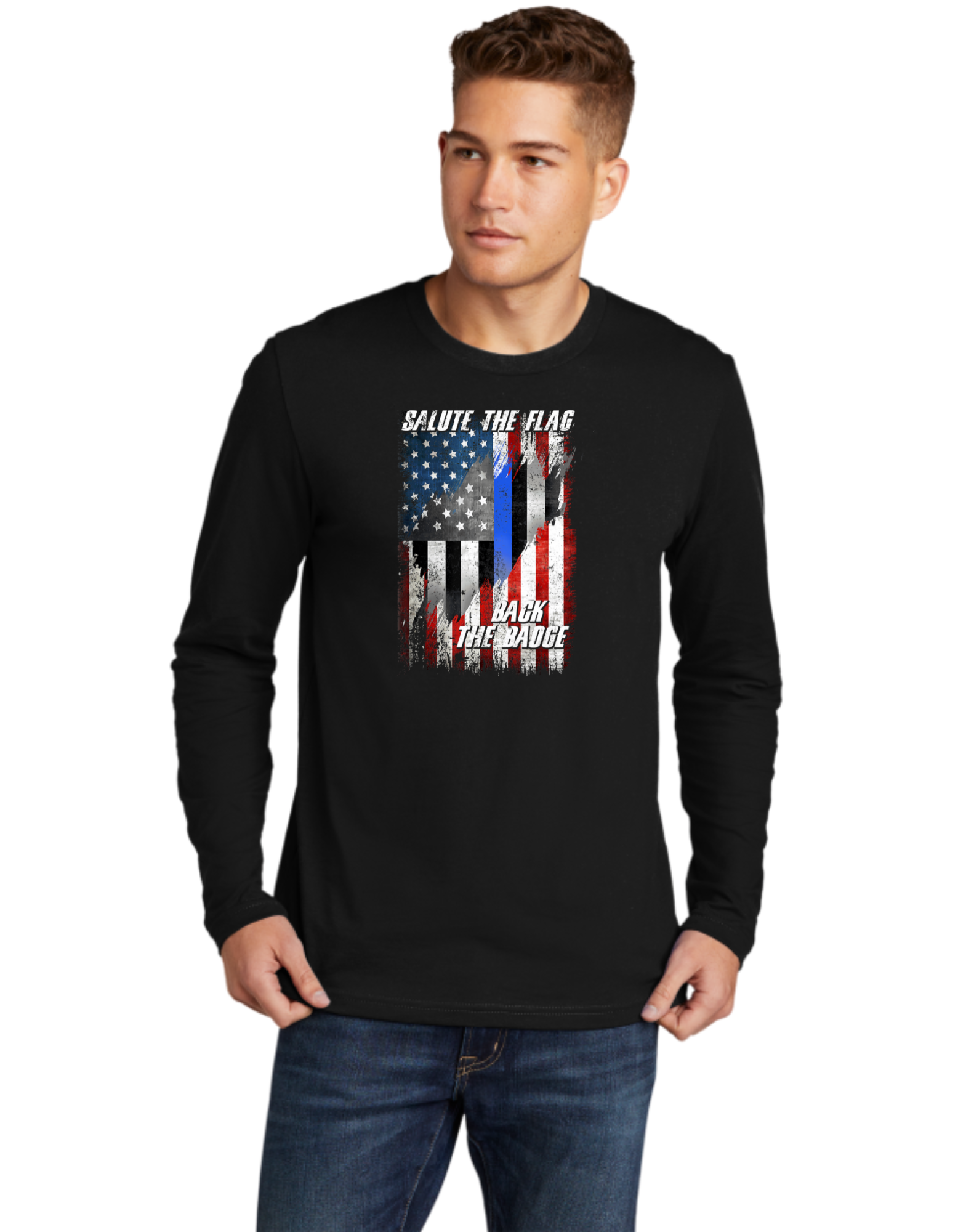 Salute The Flag Back The Badge