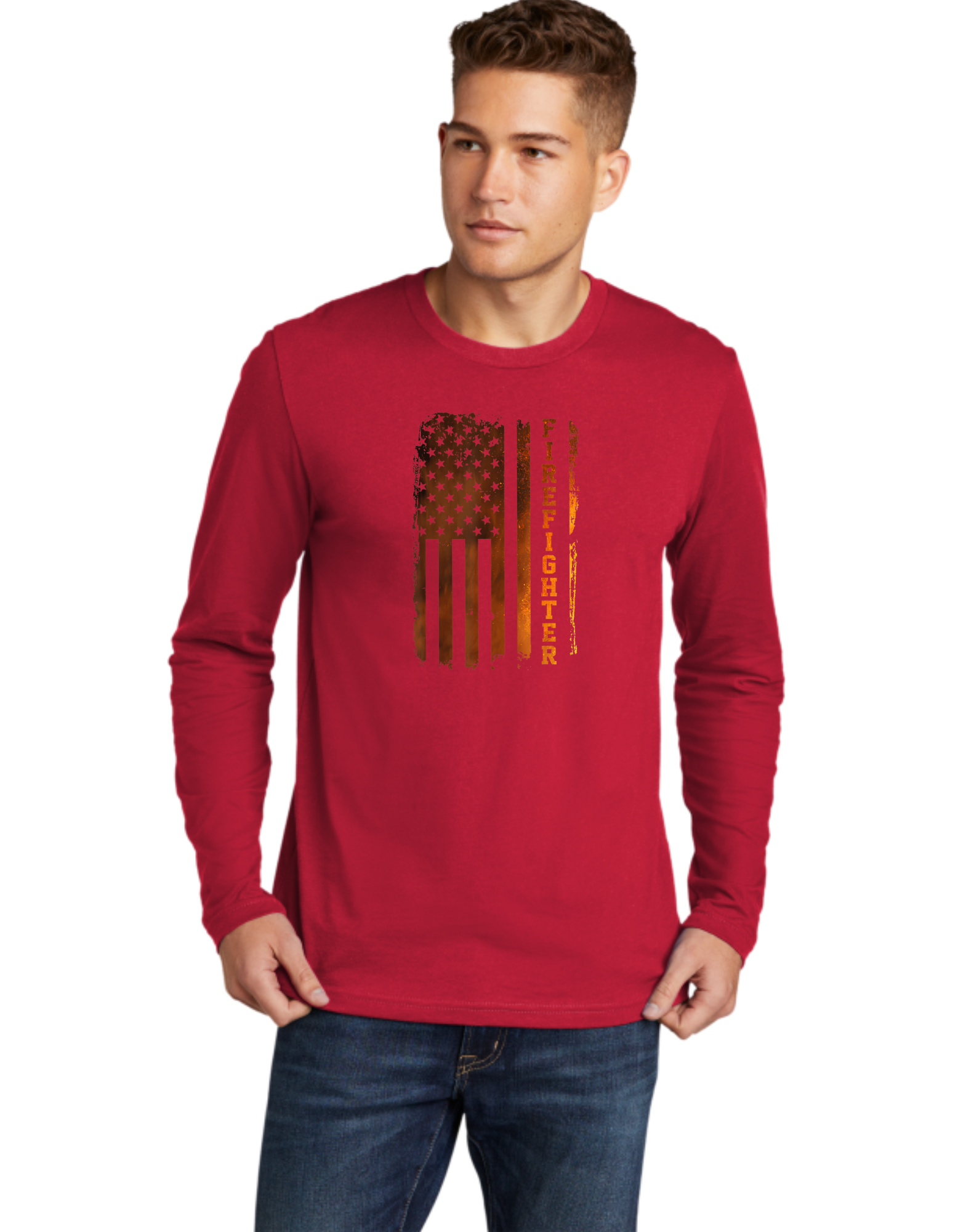 Firefighter Flame Flag