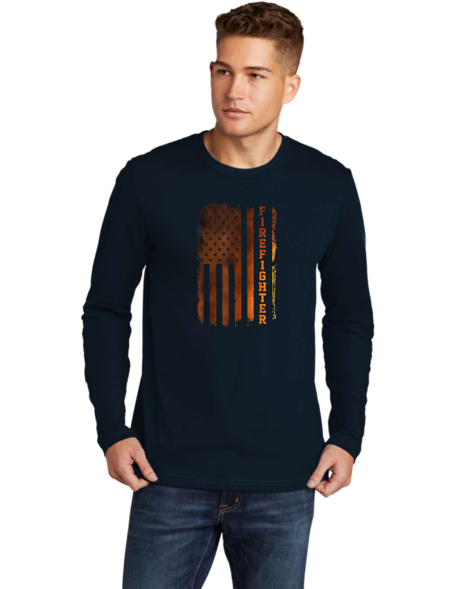 Firefighter Flame Flag