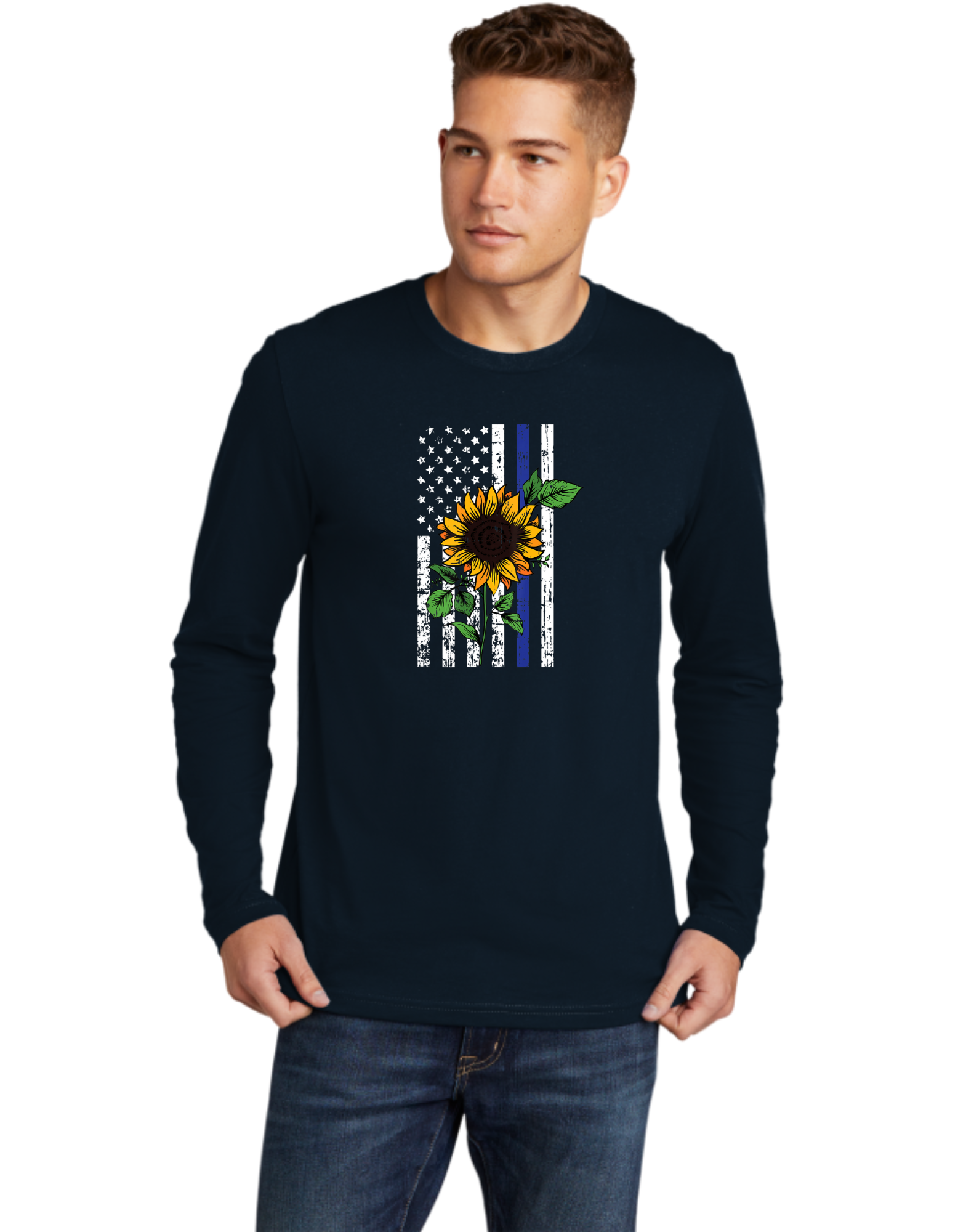 Sunflower Blue Line Flag