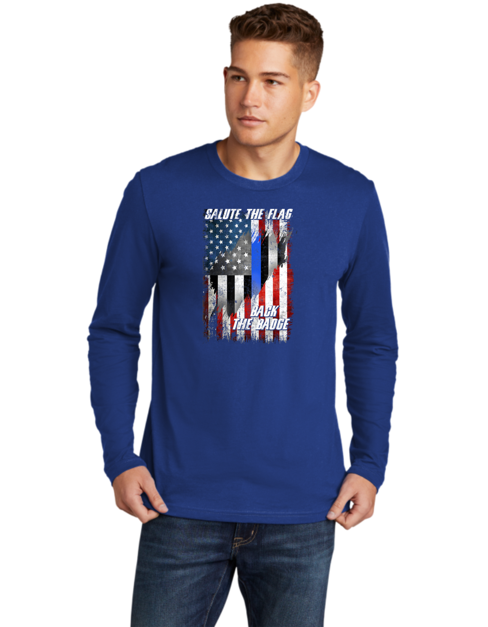 Salute The Flag Back The Badge