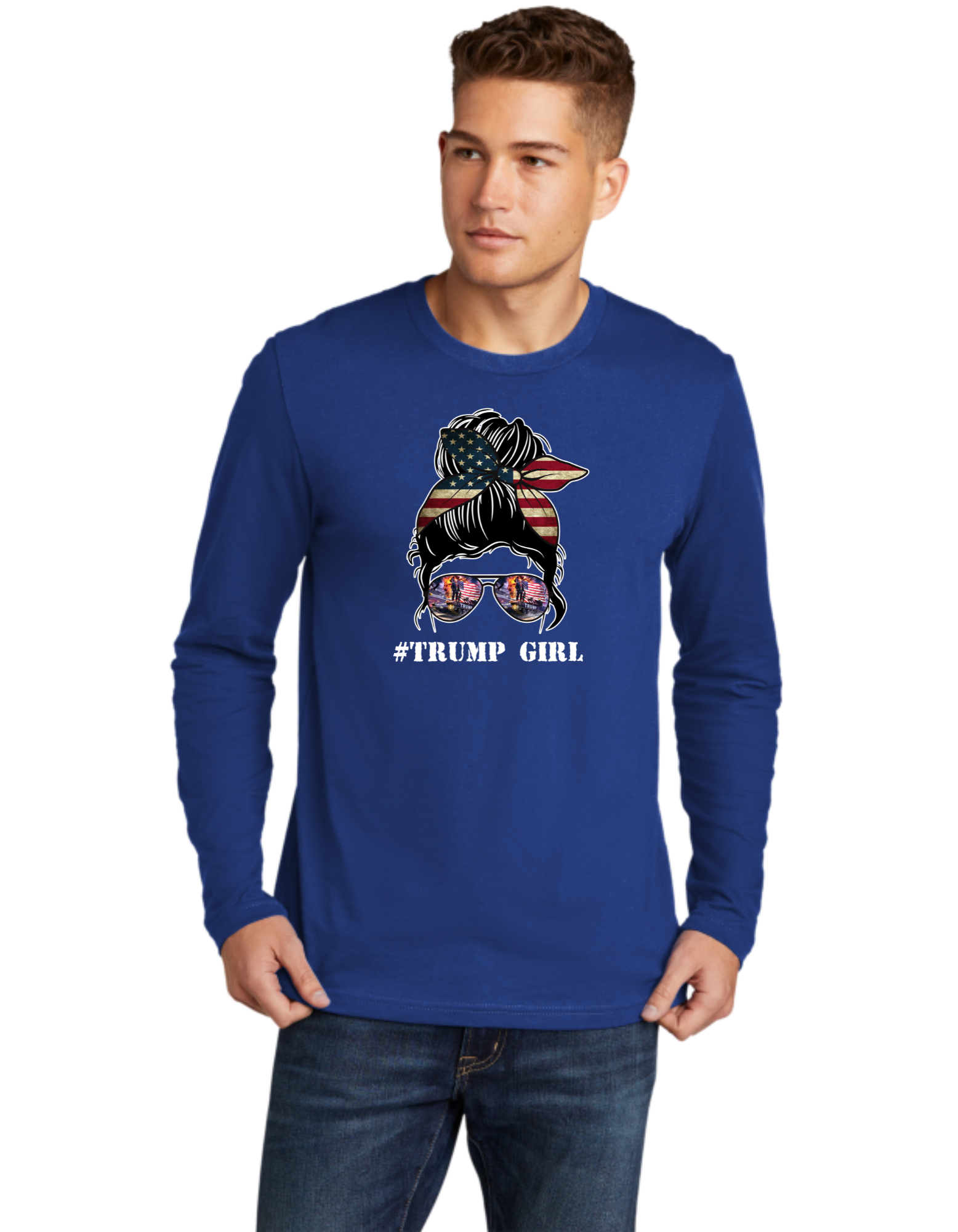 Trump Girl Messy Bun