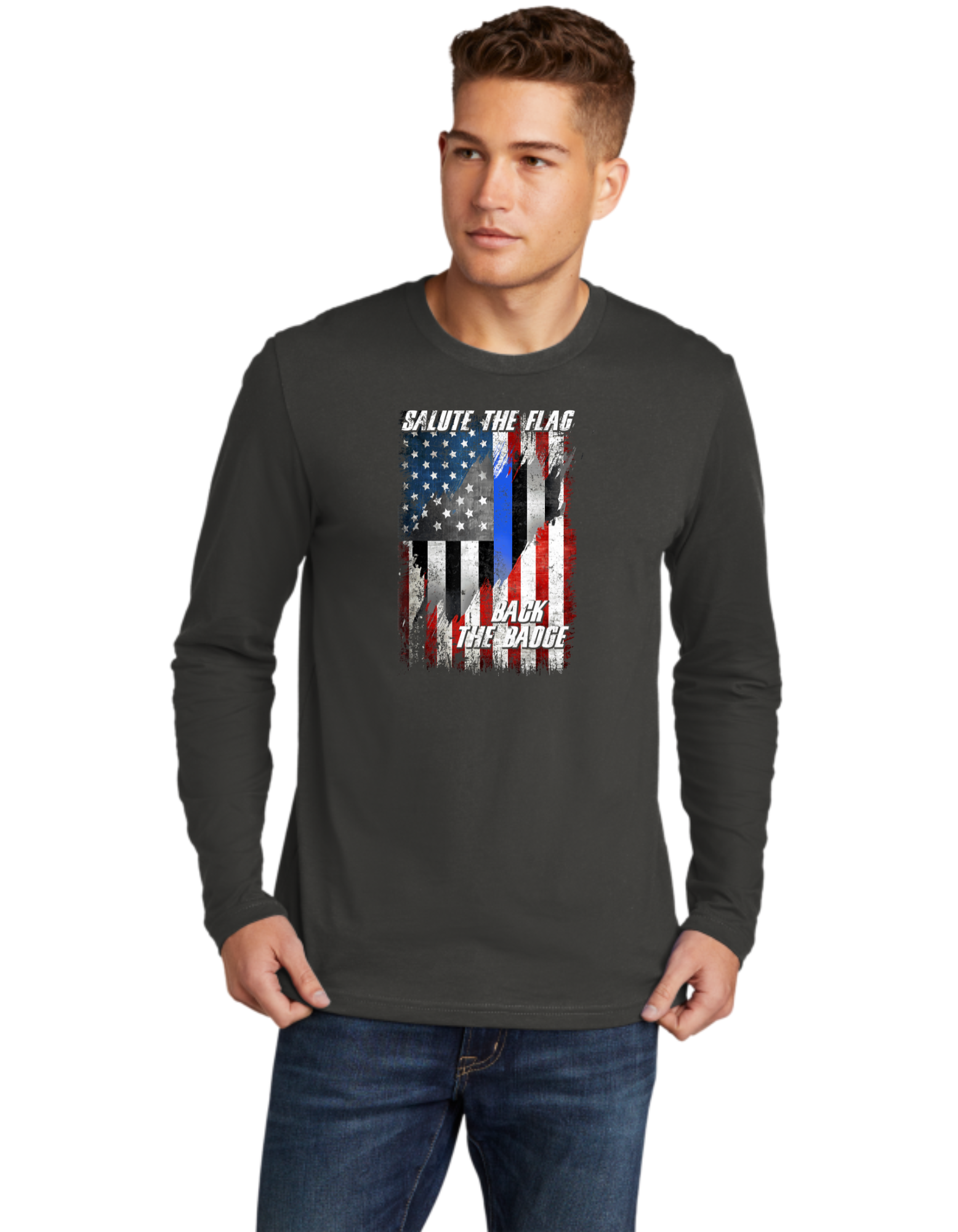 Salute The Flag Back The Badge