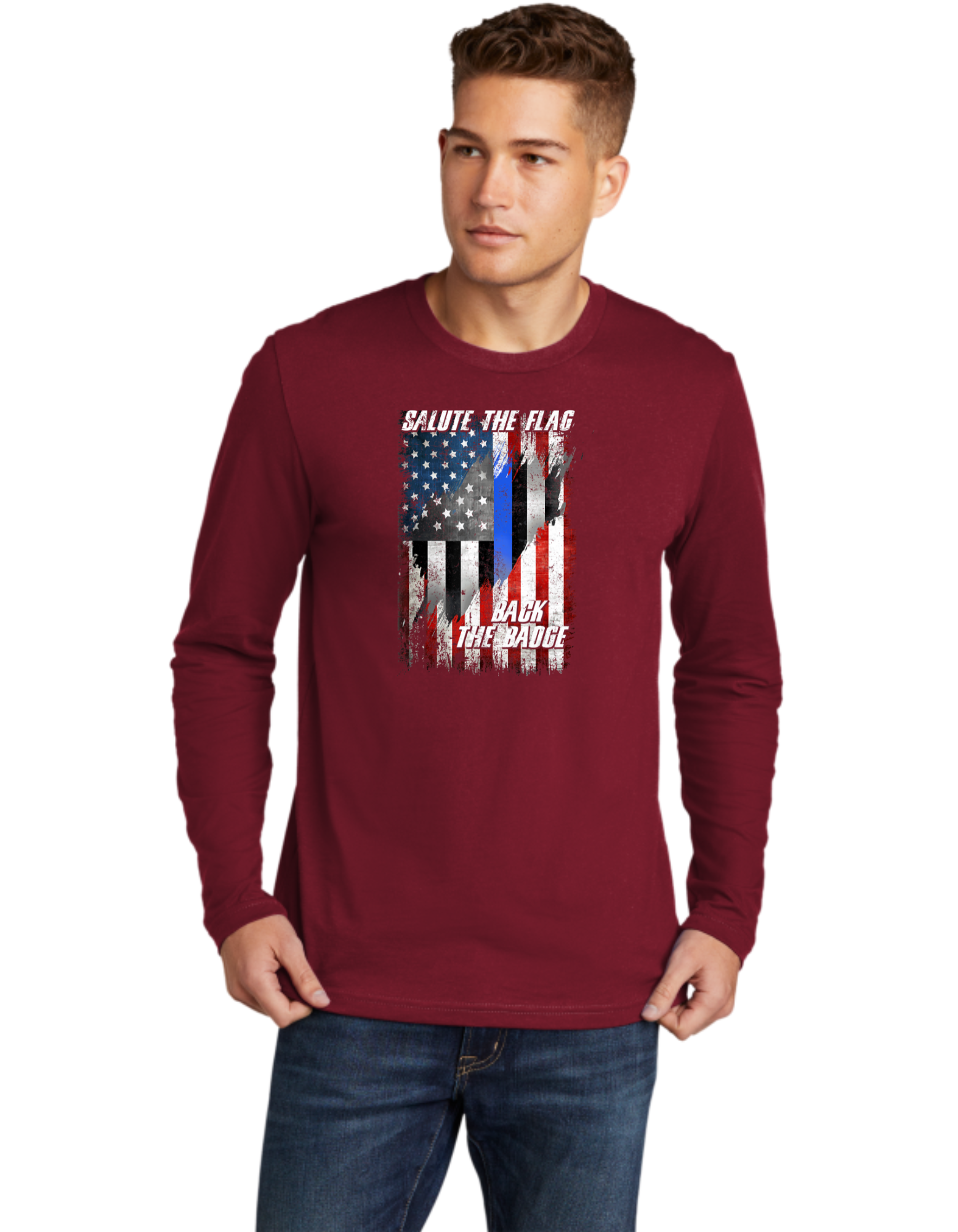 Salute The Flag Back The Badge