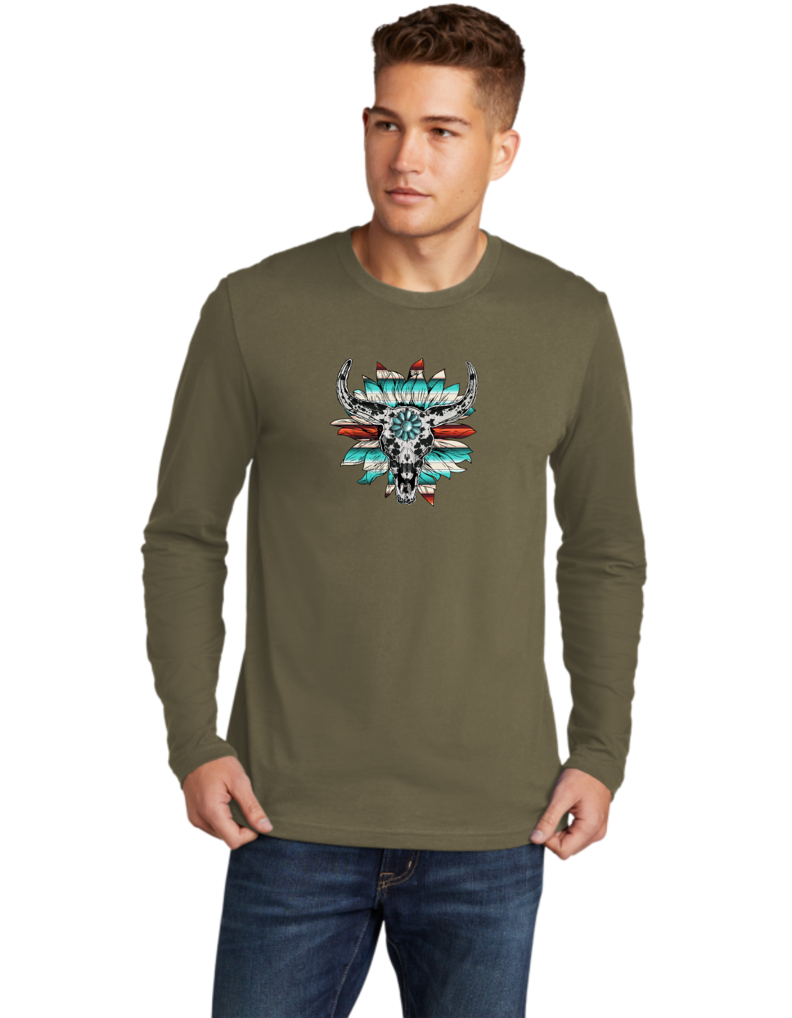 Sunflower Boho Skull