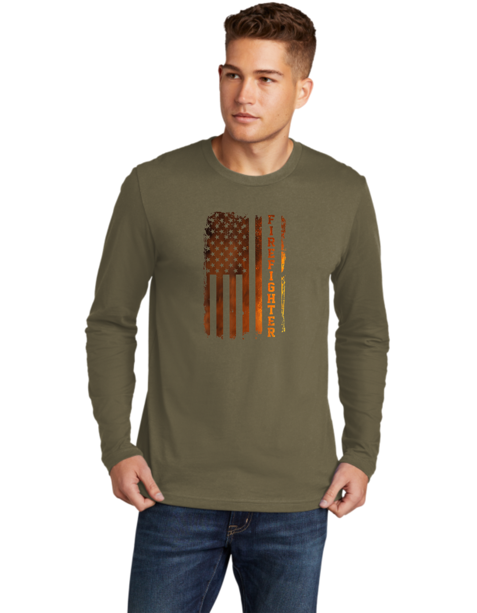 Firefighter Flame Flag