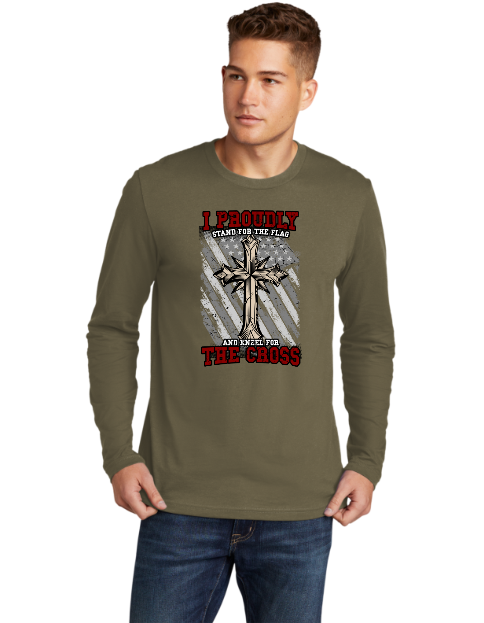 I Proudly Stand For The Flag And Kneel At The Cross