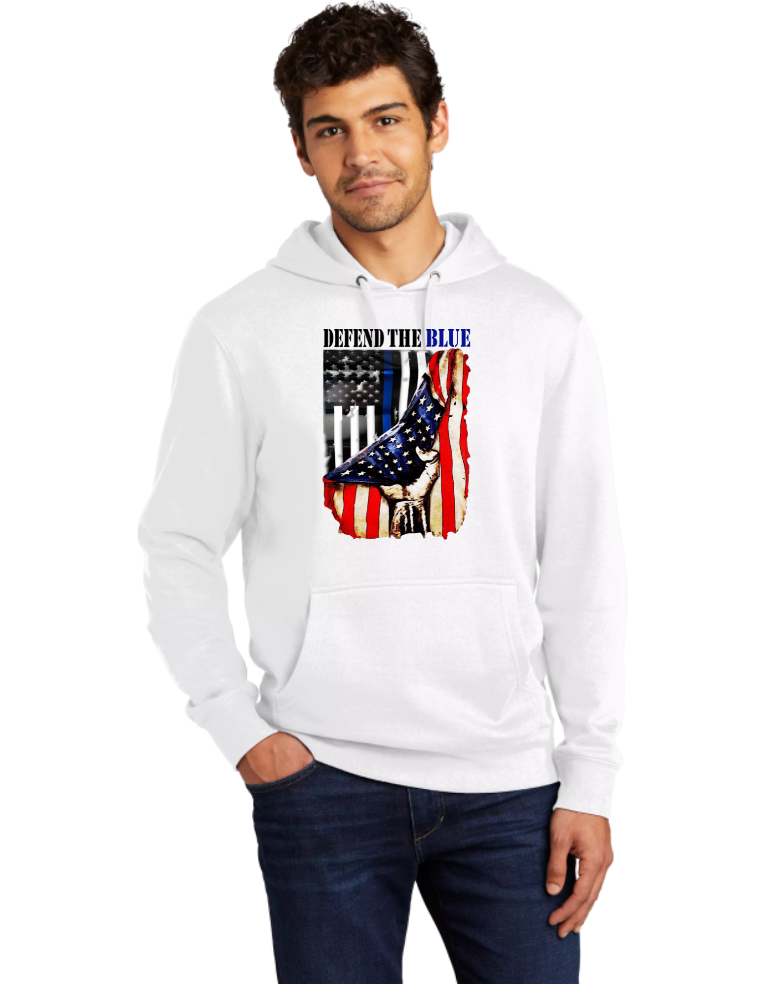 Defend The Blue USA Flag