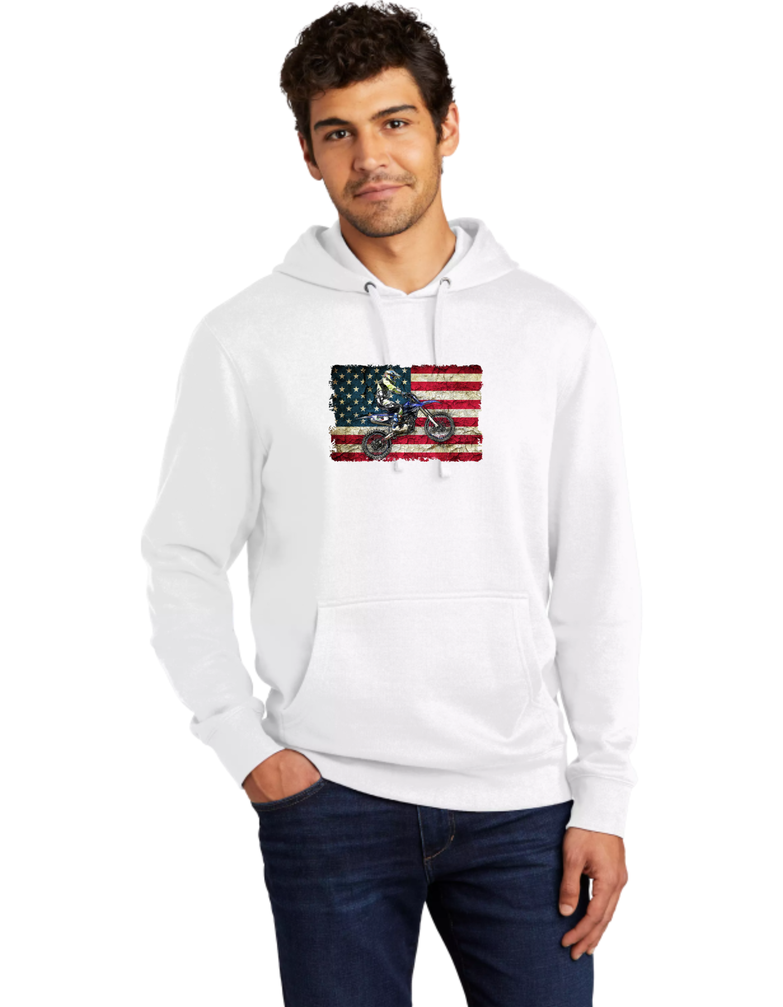 Motocross American Flag