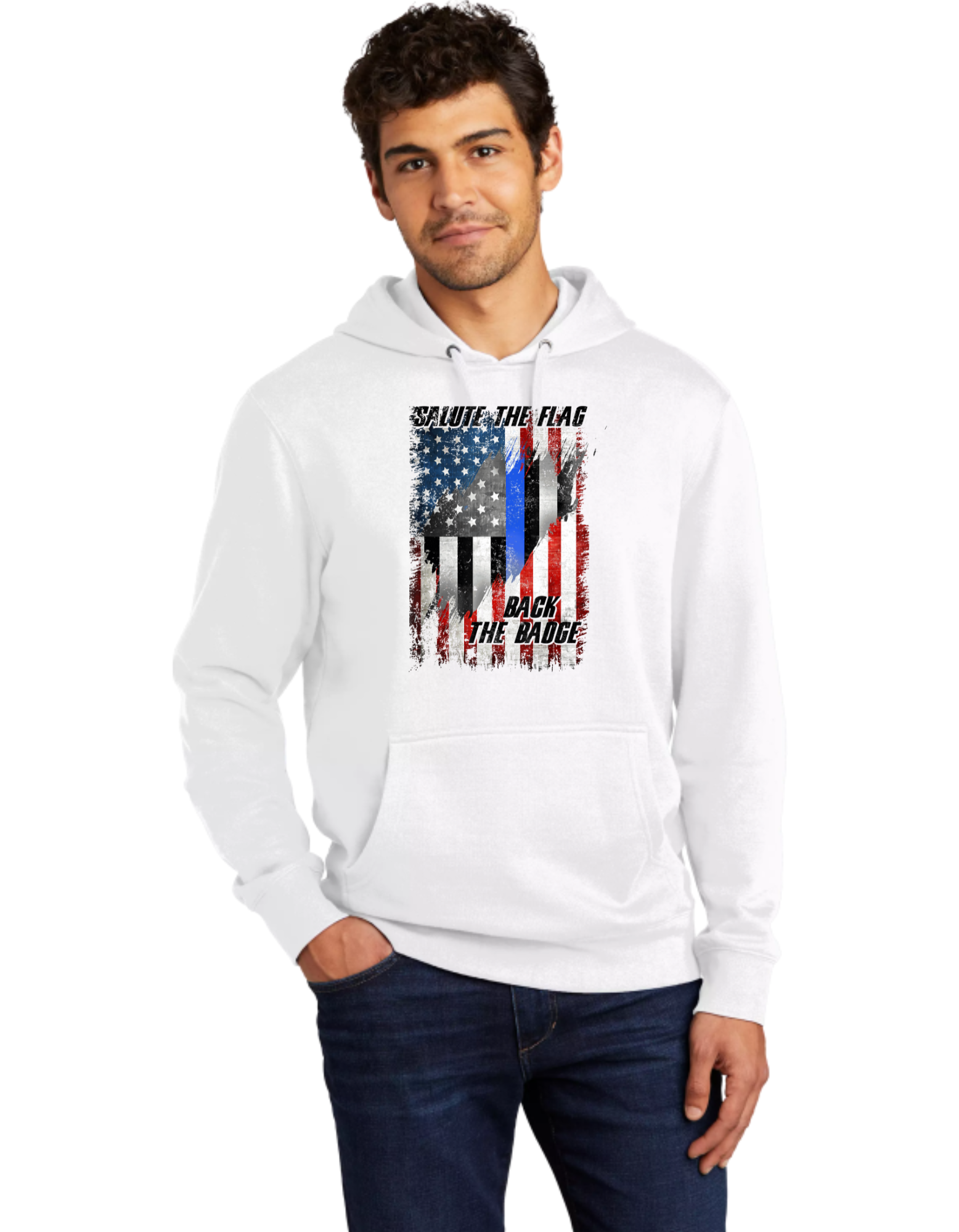 Salute The Flag Back The Badge