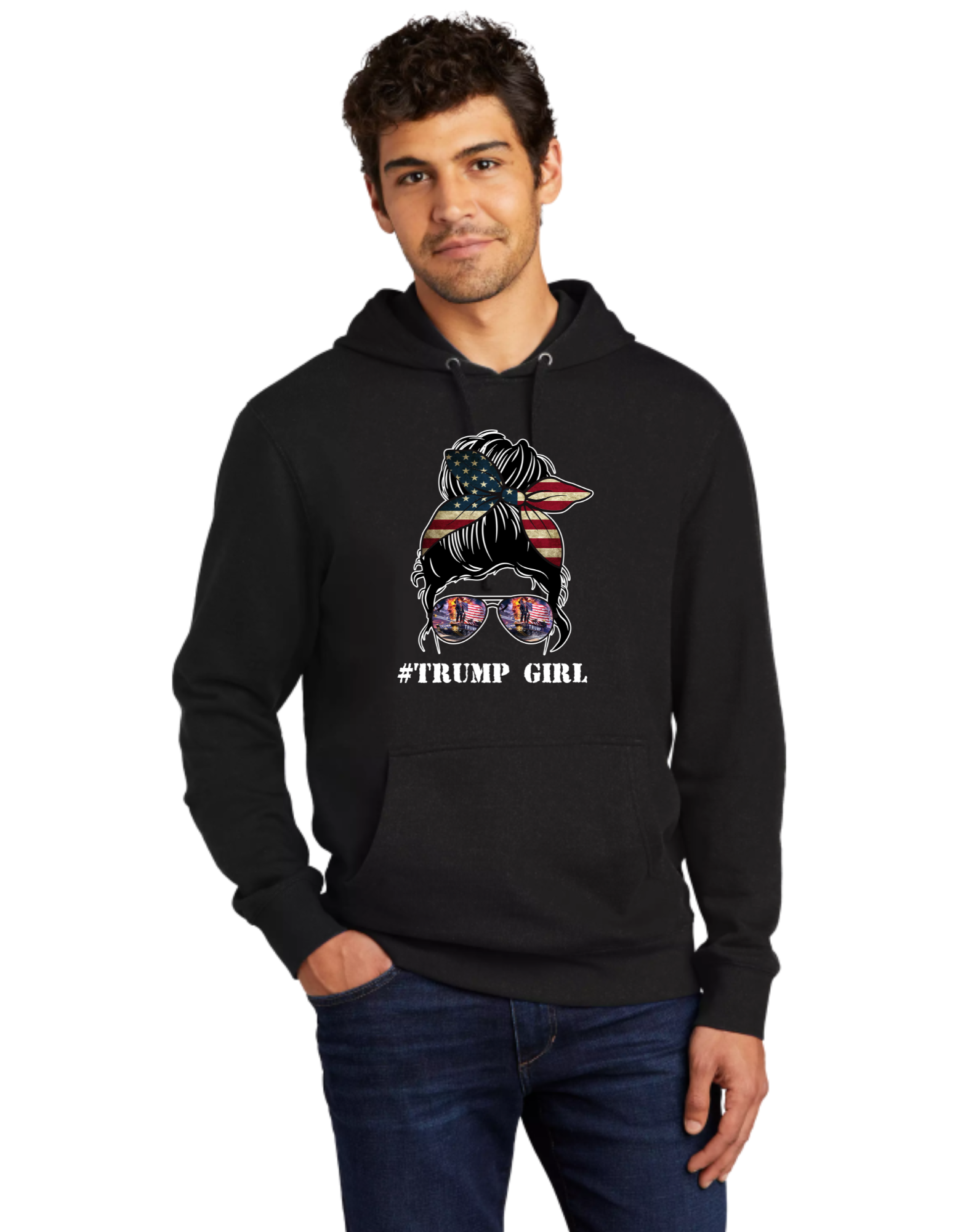 Trump Girl Messy Bun