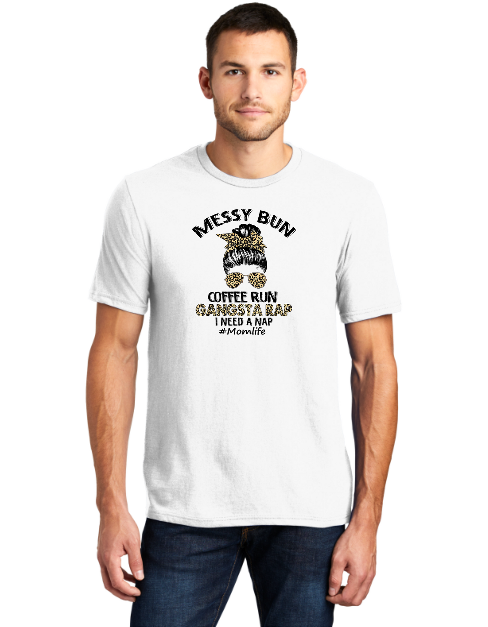 Messy Bun Gangsta Rap Mom Life