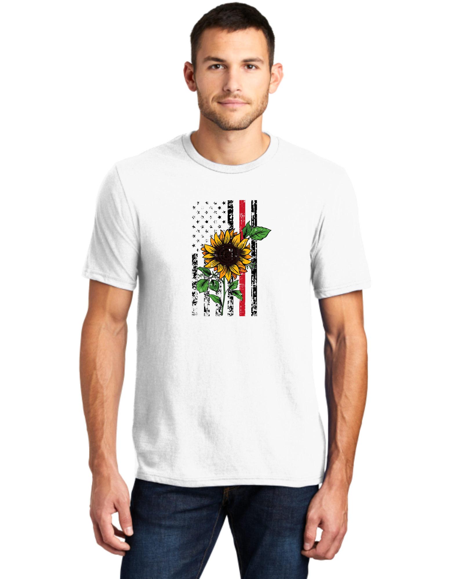 Sunflower Red Line Flag