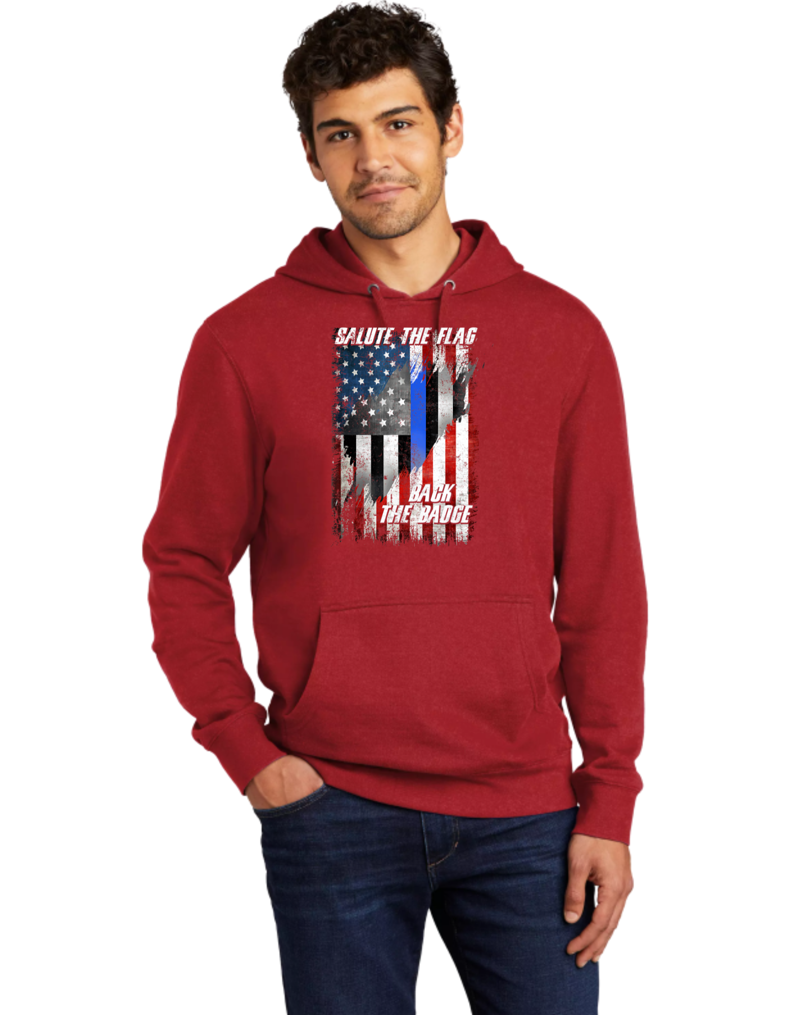 Salute The Flag Back The Badge