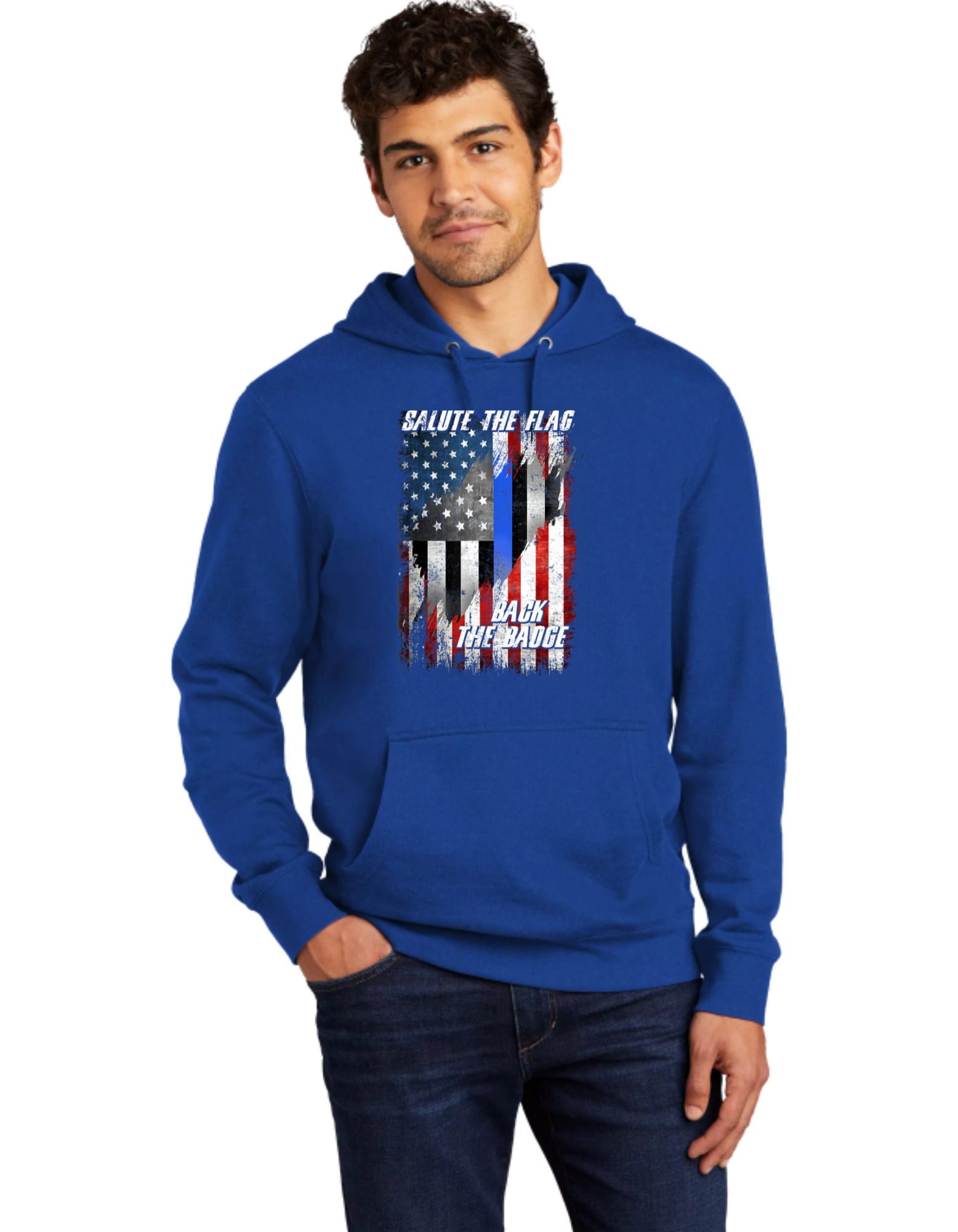 Salute The Flag Back The Badge