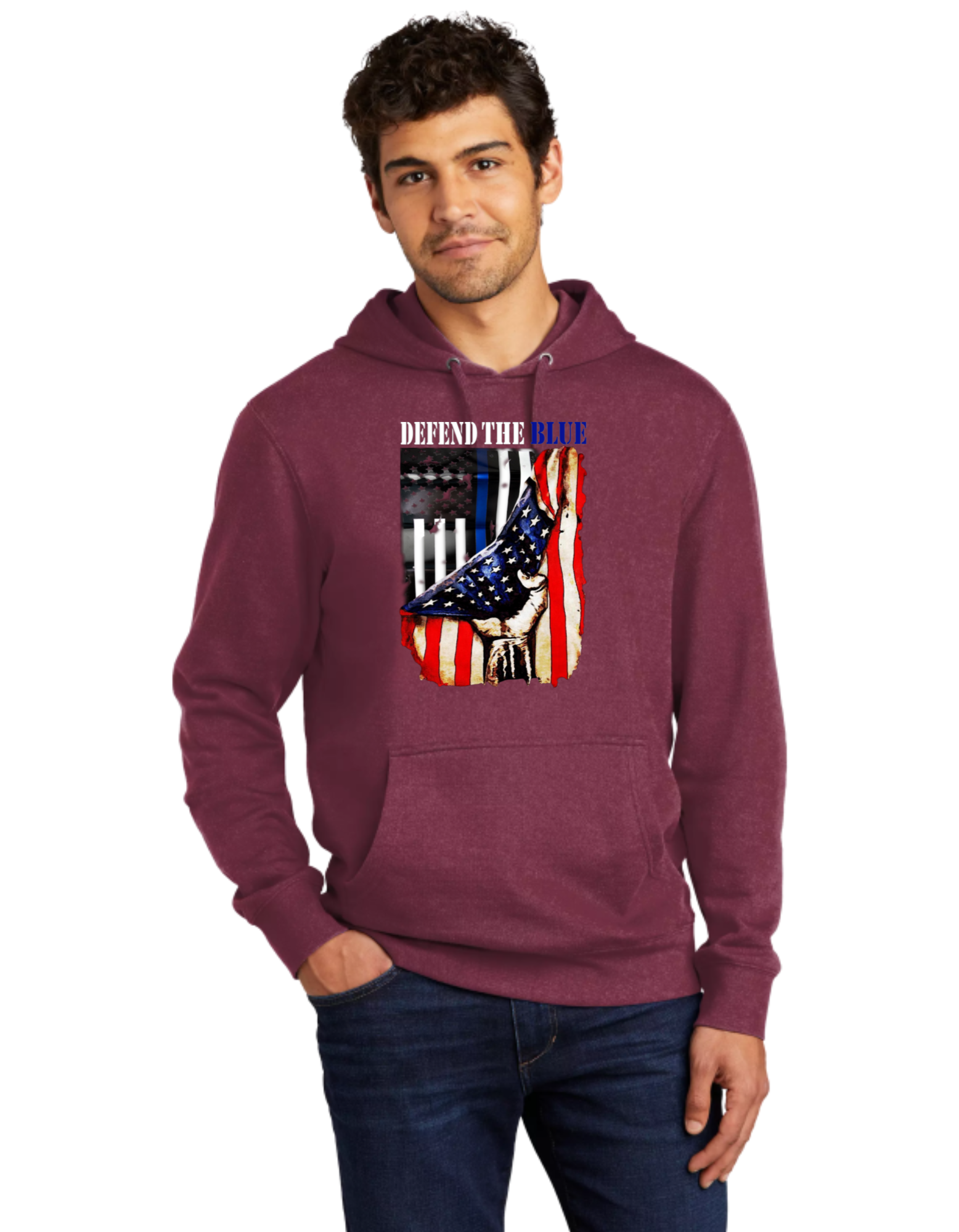 Defend The Blue USA Flag