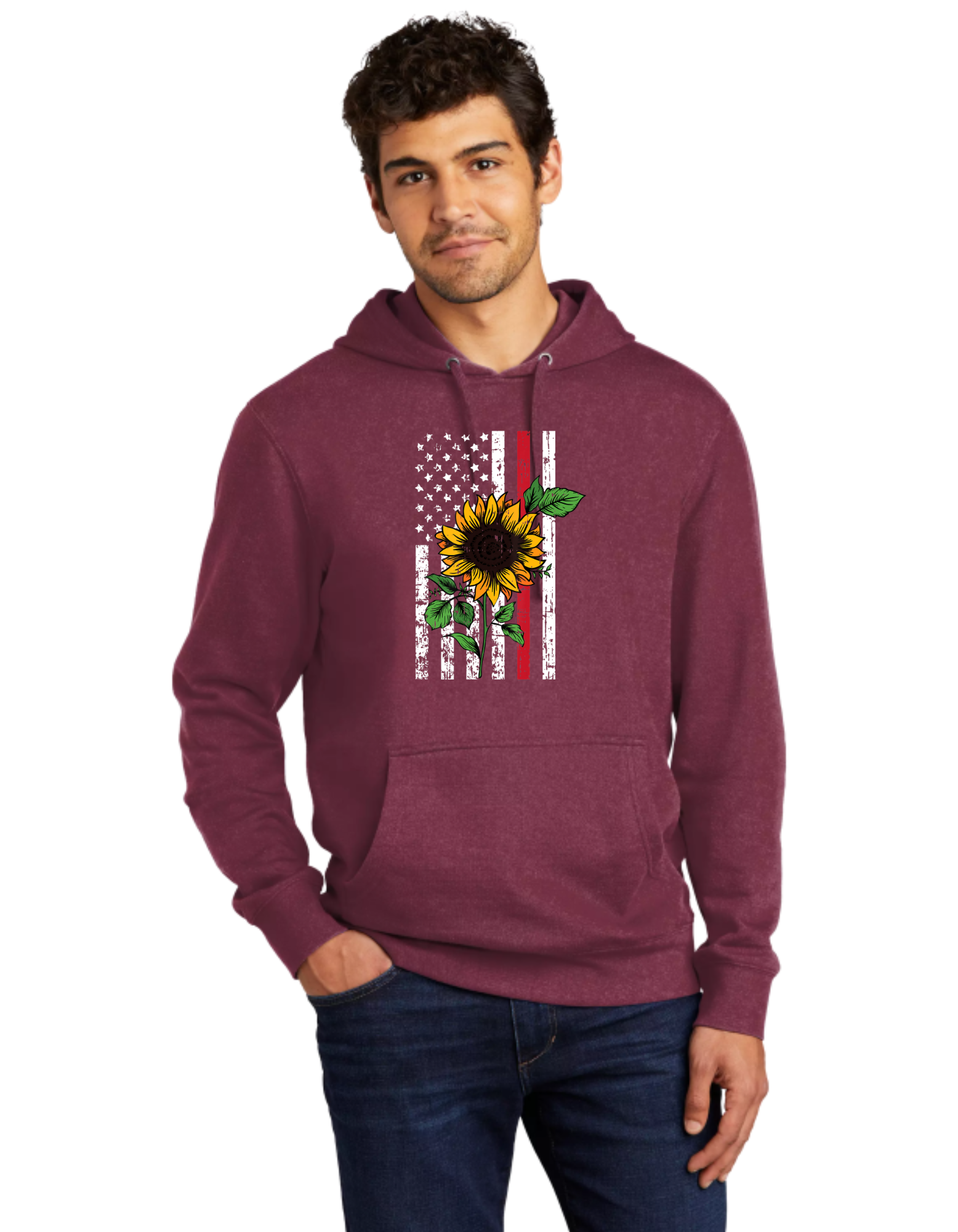 Sunflower Red Line Flag