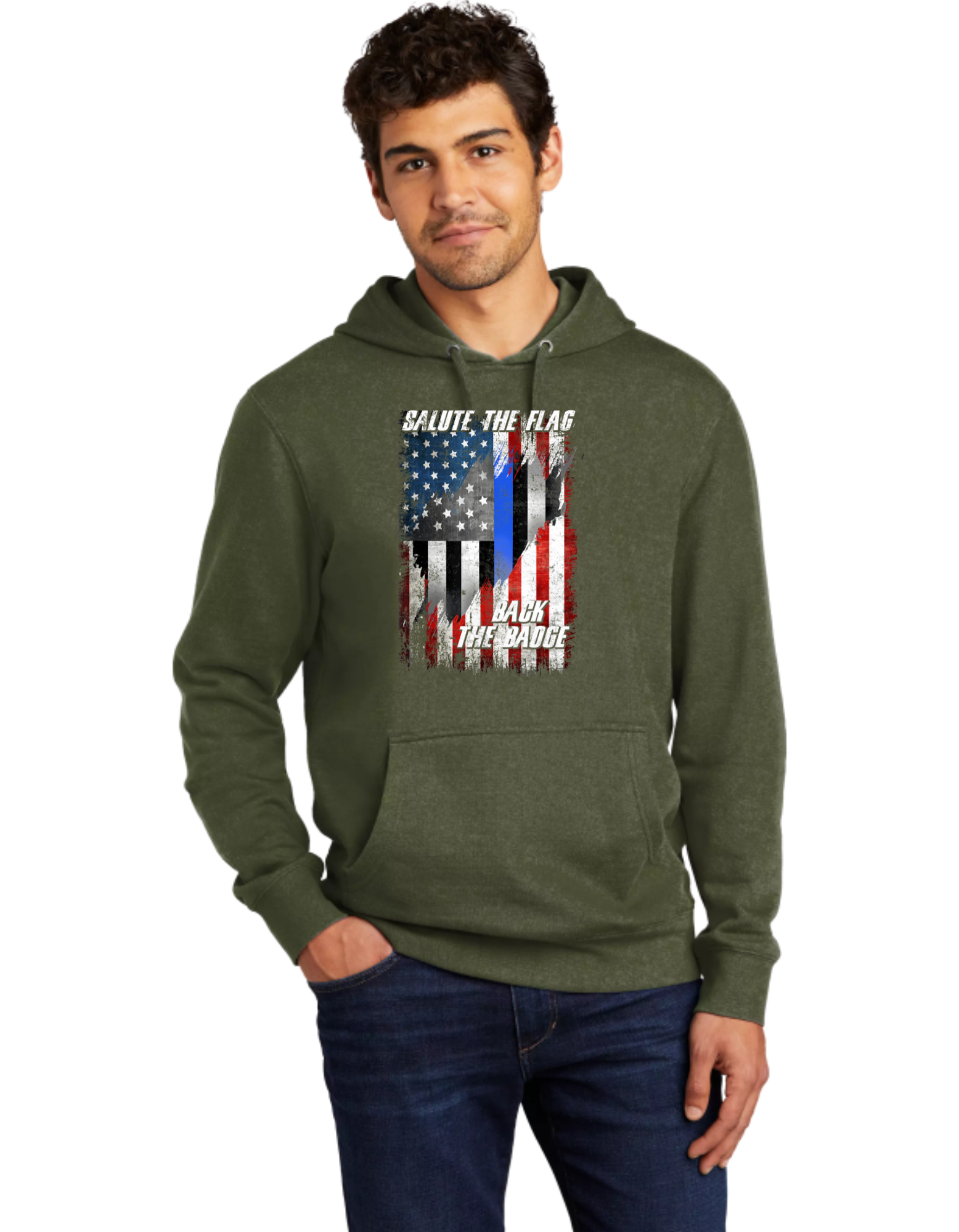 Salute The Flag Back The Badge