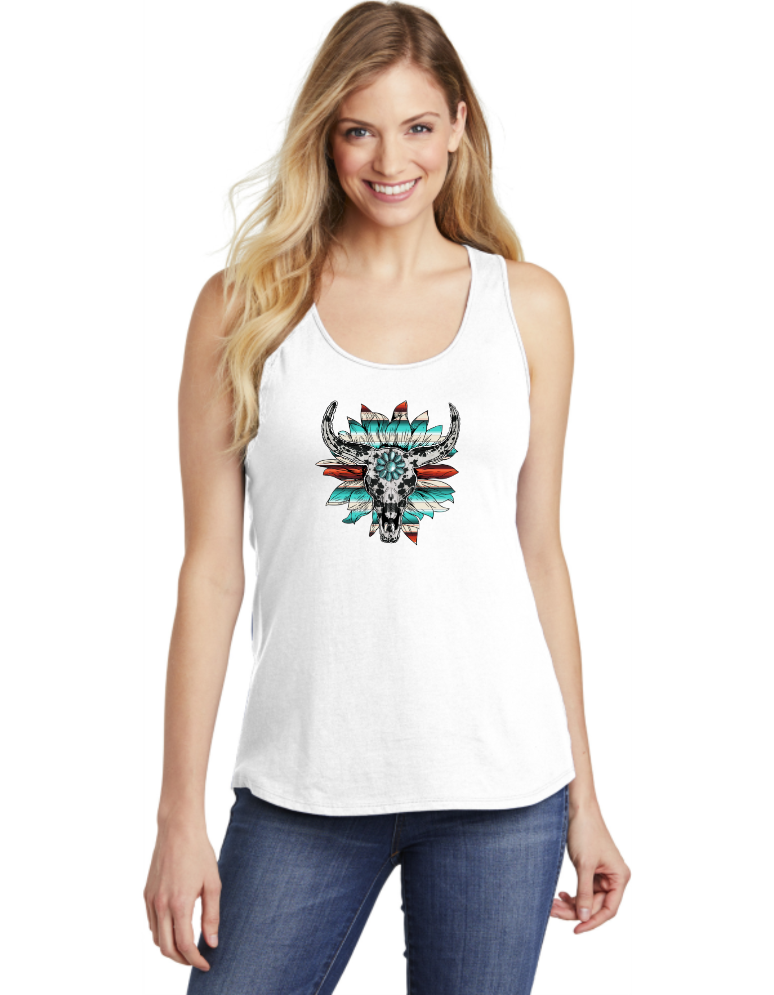 Sunflower Boho Skull