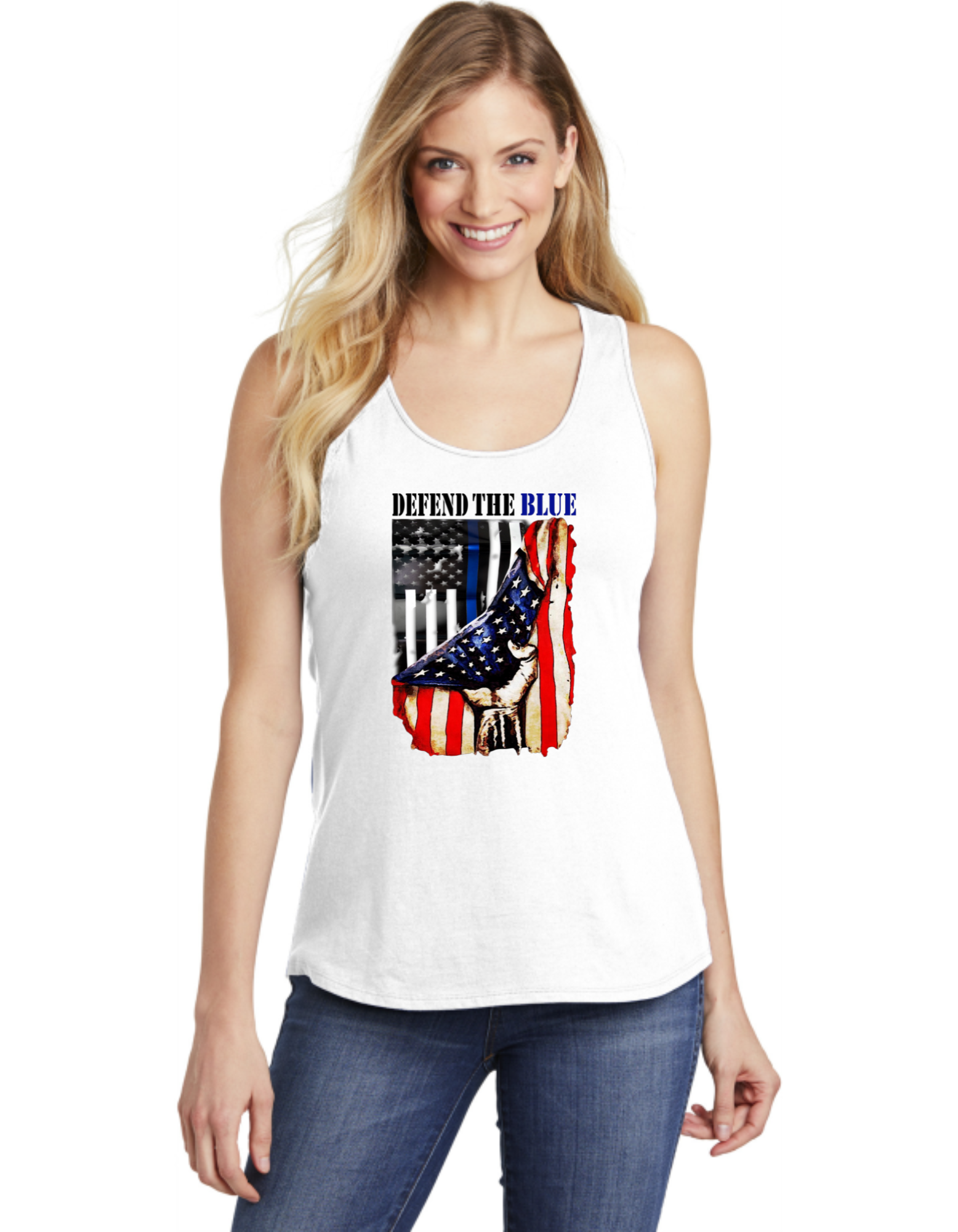 Defend The Blue USA Flag