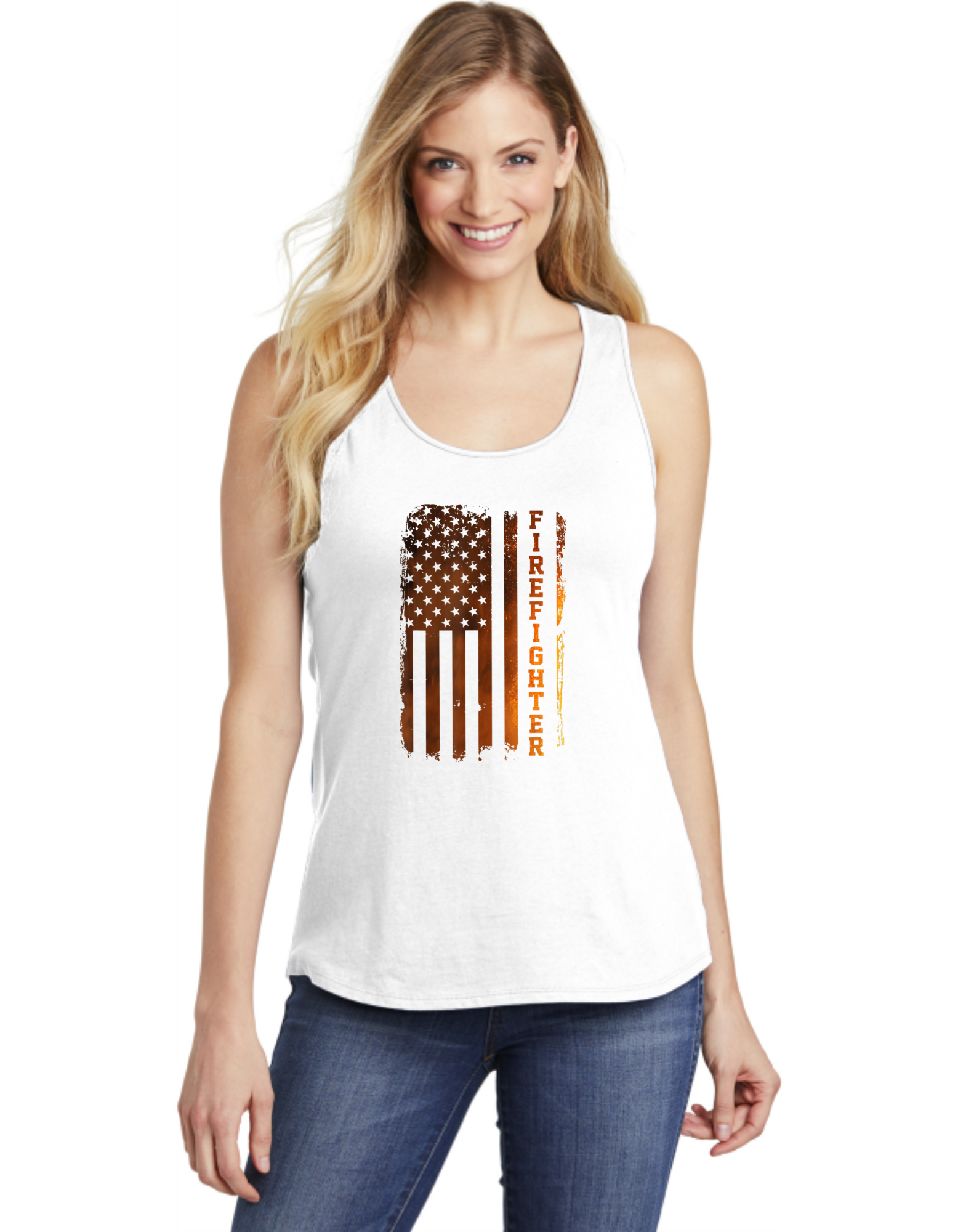 Firefighter Flame Flag