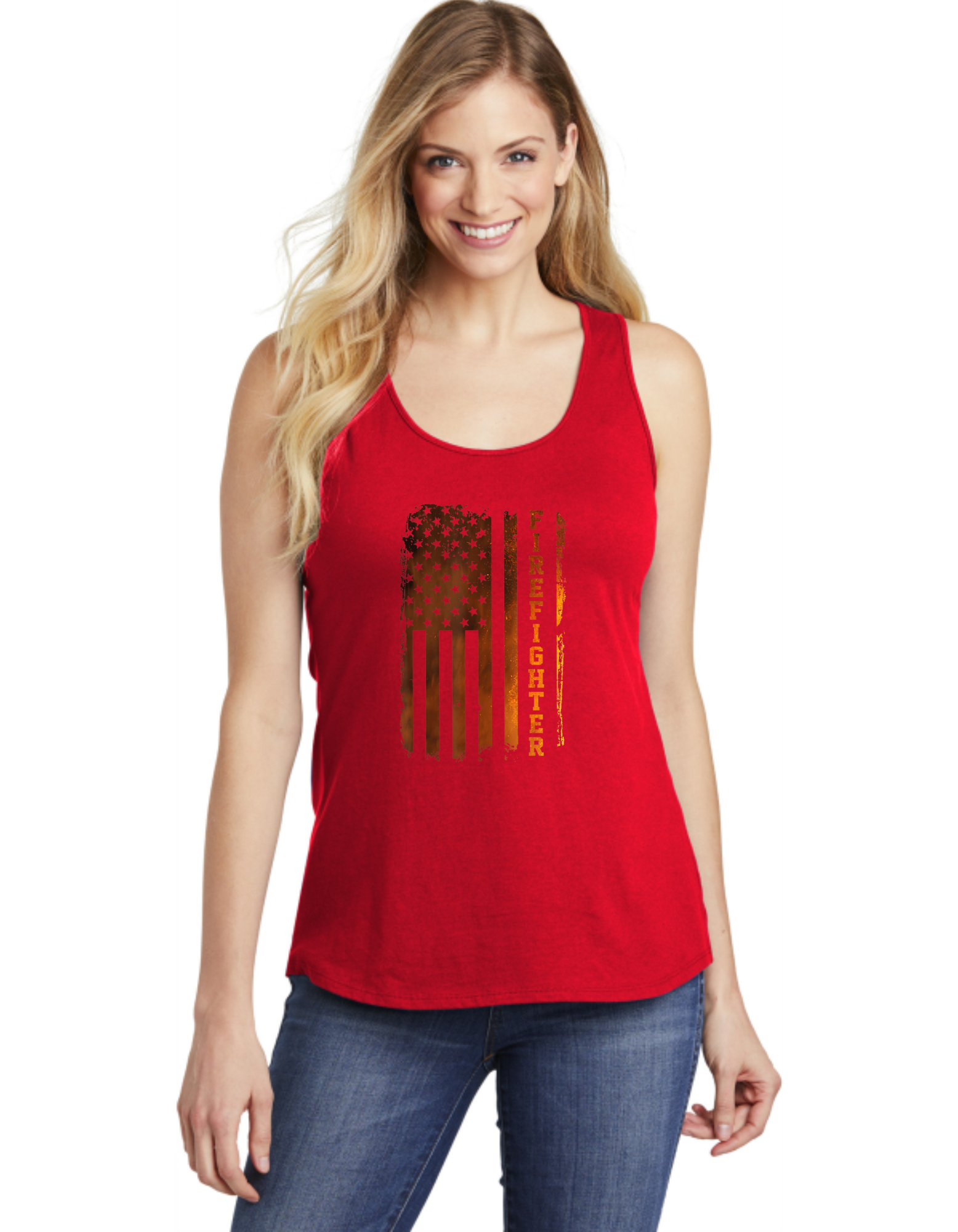 Firefighter Flame Flag