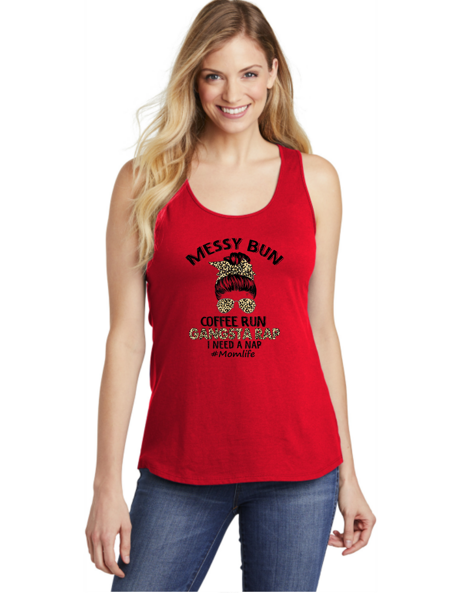 Messy Bun Gangsta Rap Mom Life