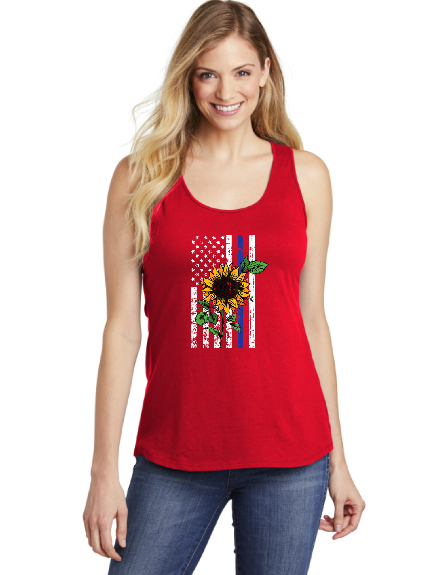 Sunflower Blue Line Flag