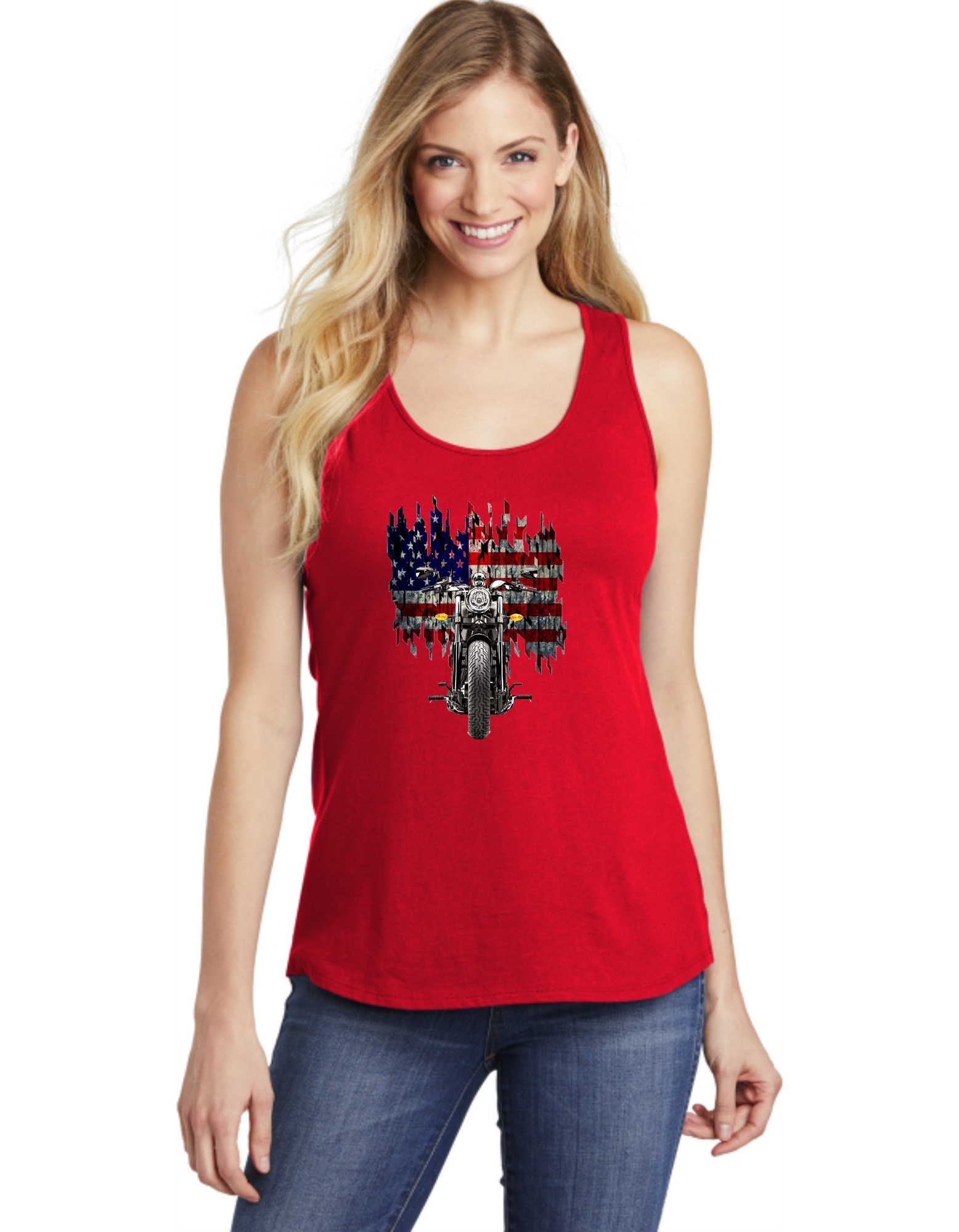 Motorcycle American Flag