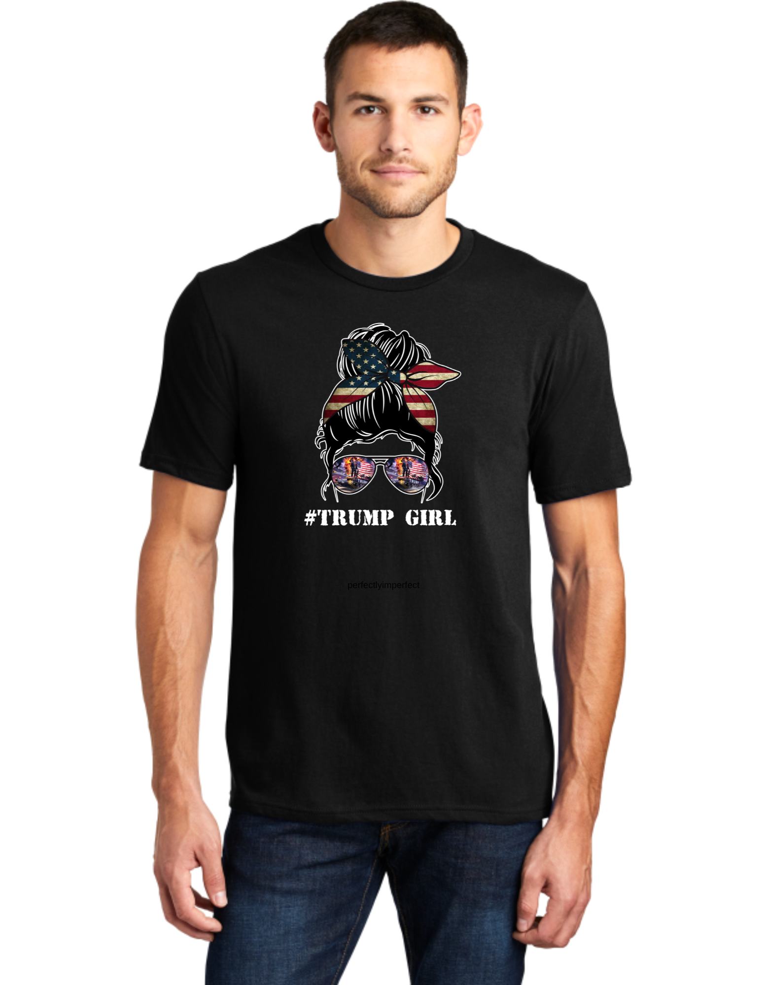 Trump Girl Messy Bun