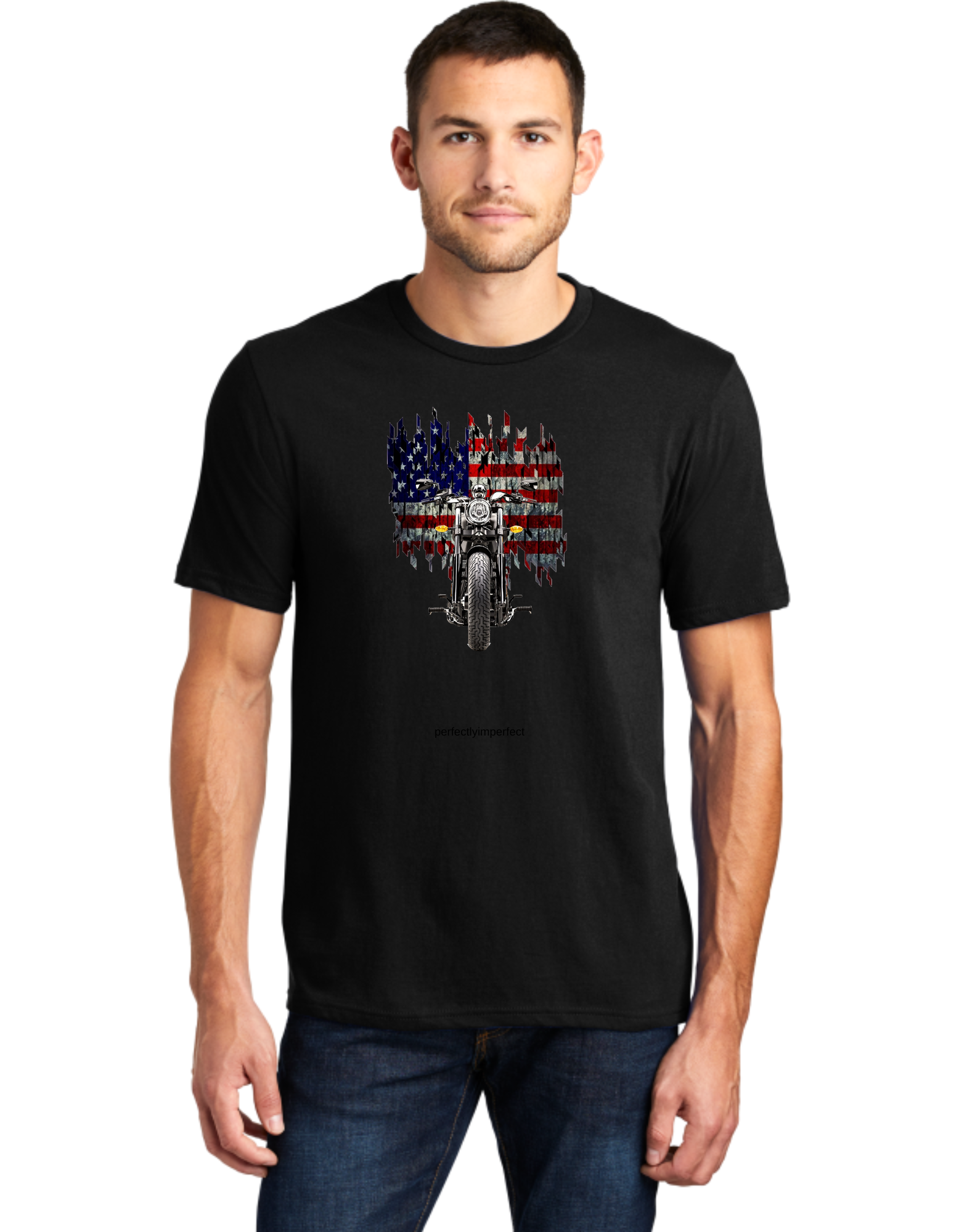 Motorcycle American Flag