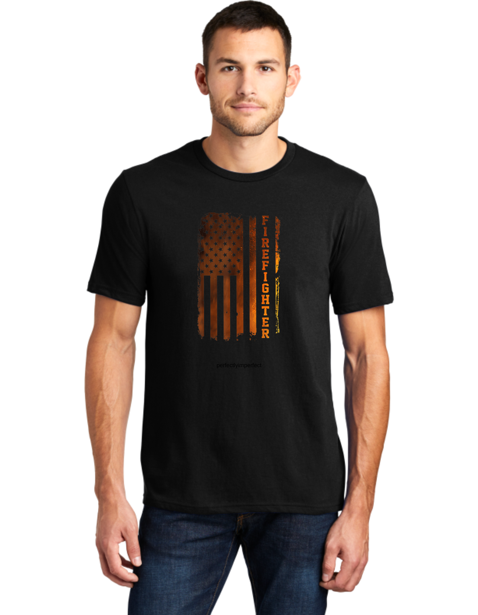 Firefighter Flame Flag