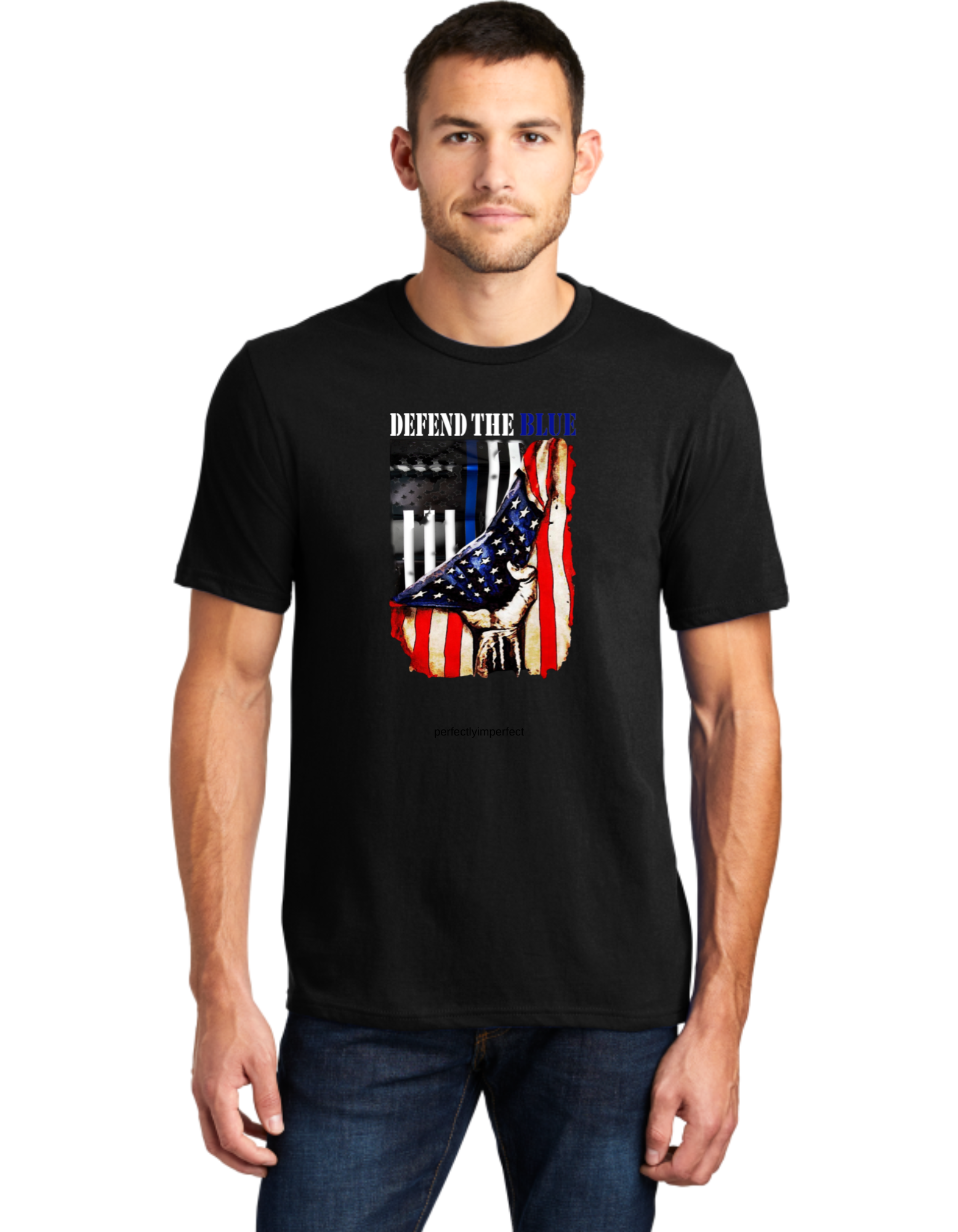 Defend The Blue USA Flag