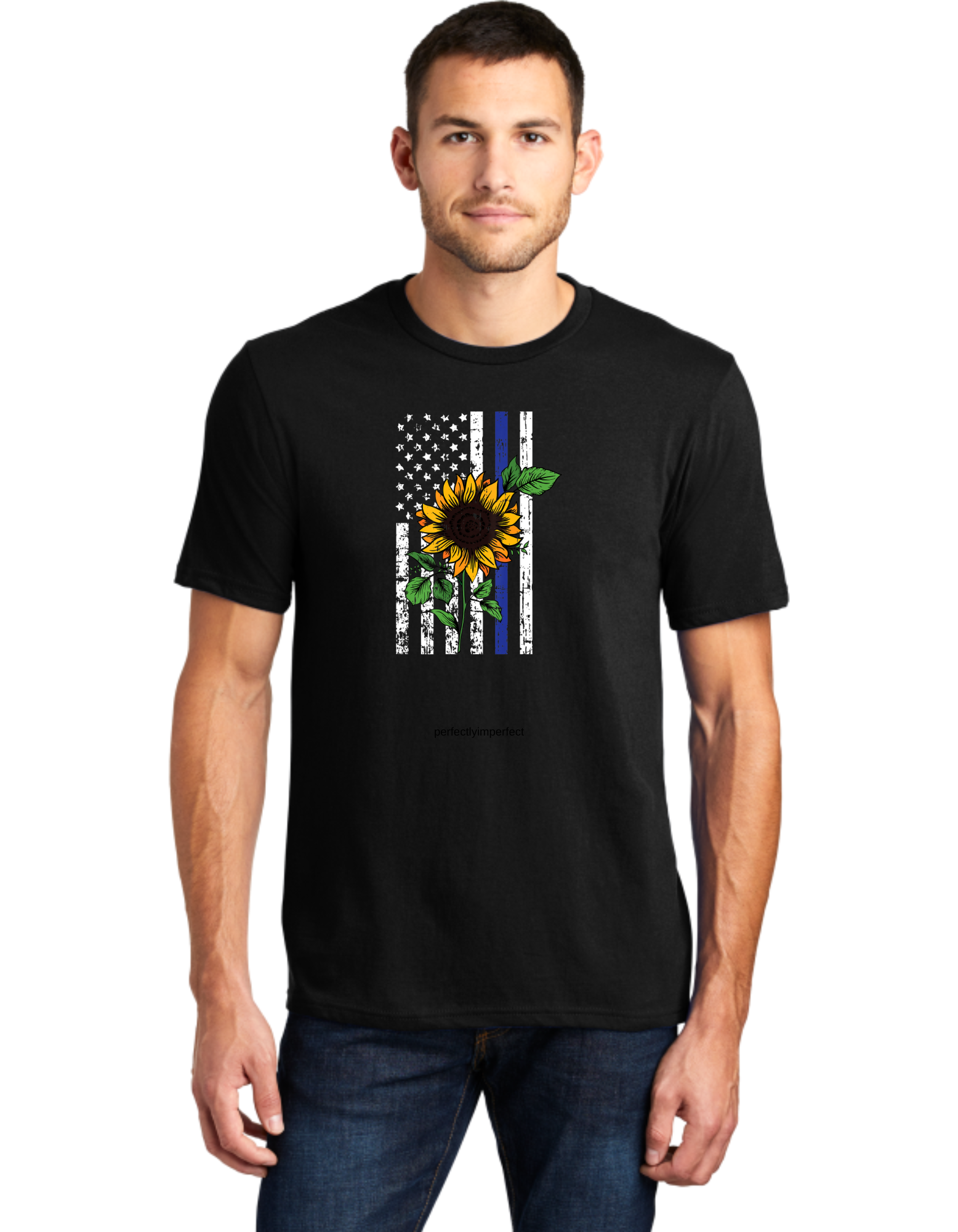 Sunflower Blue Line Flag